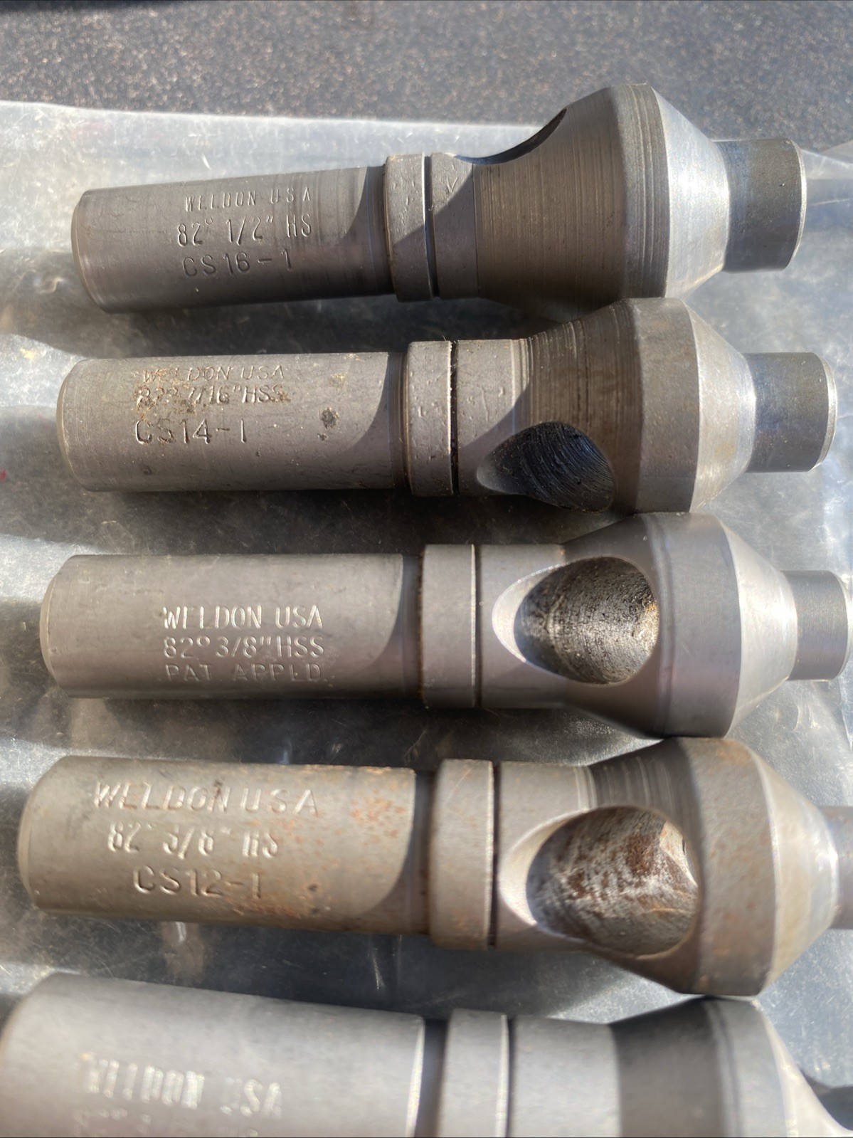 Weldon Countersink Assorted Sizes 9 Total