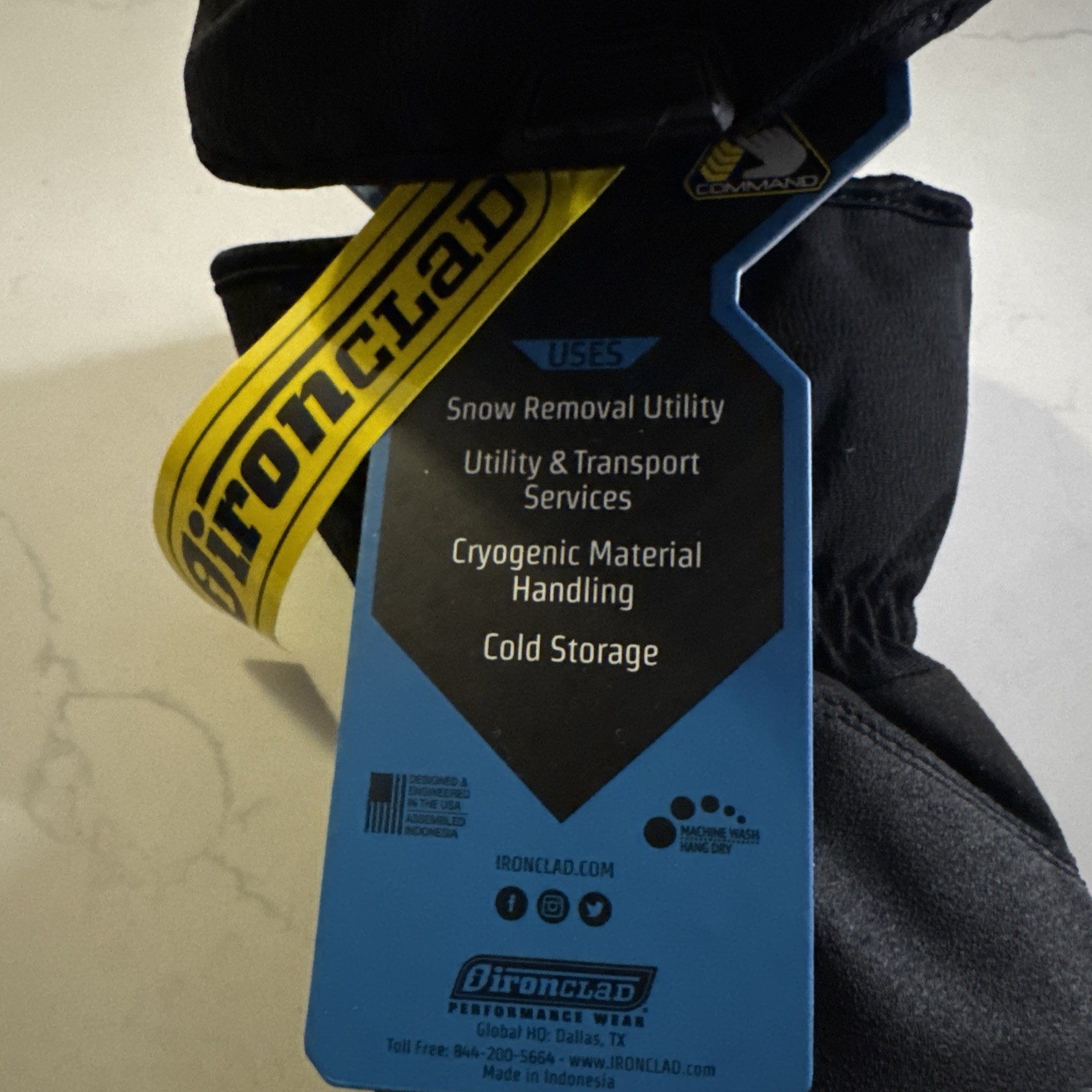 Ironclad Performance Wear Cold Protection Impact-Resistant Gloves CCT2-04-L