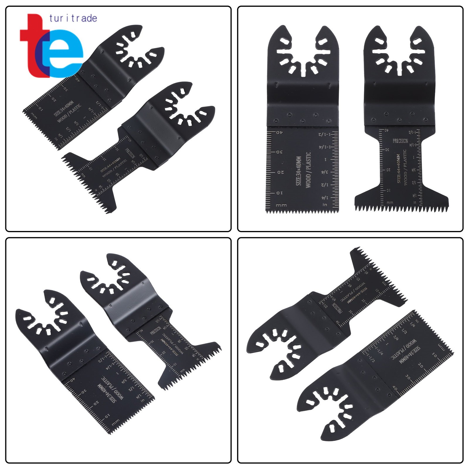 28PCS Quick Release Multi Tool Blades Kit Universal Titanium Multitool Blades