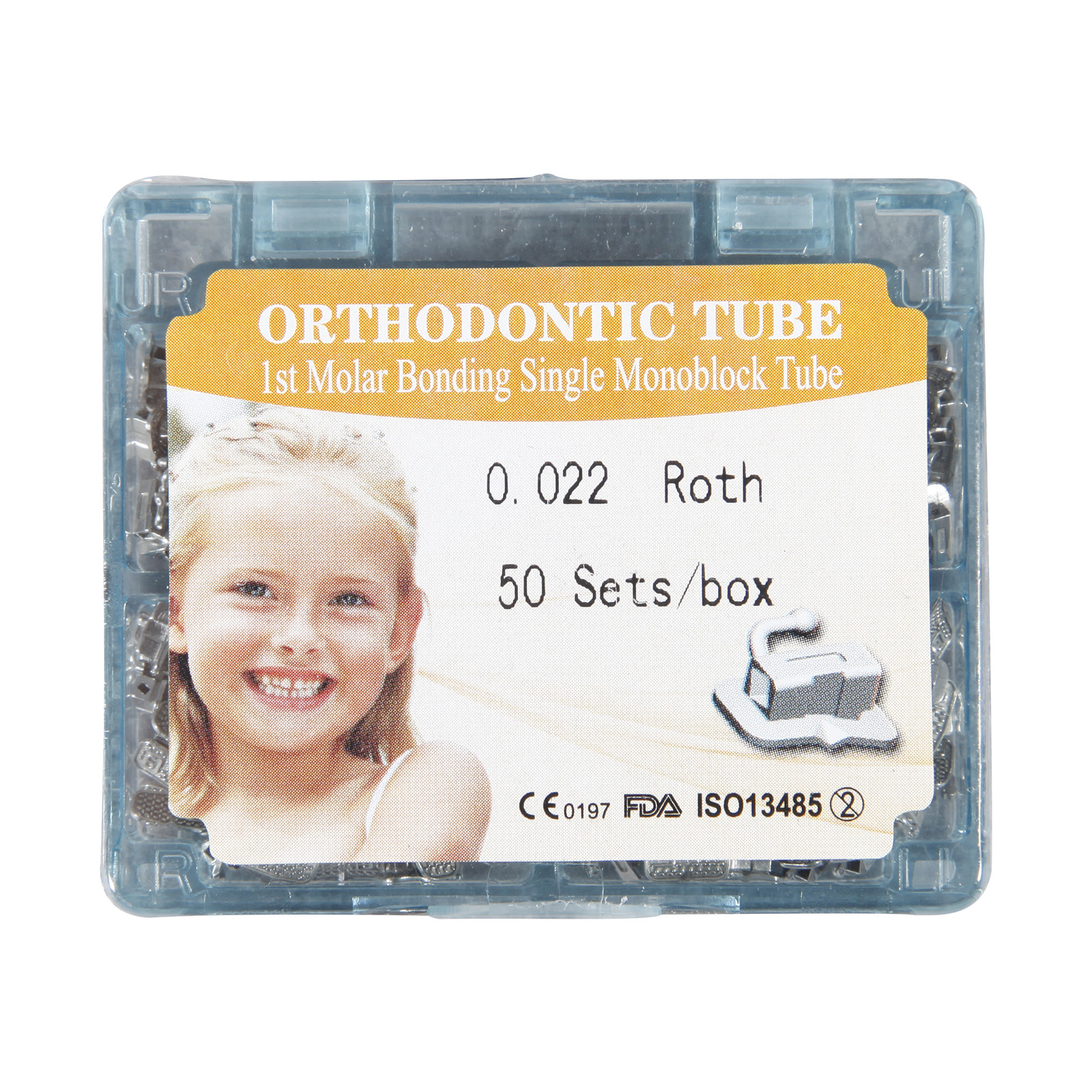 Dental Orthodontic Buccal Tube 1st 2nd Molar Bondable Sgl 022 Roth. /MBT. CE