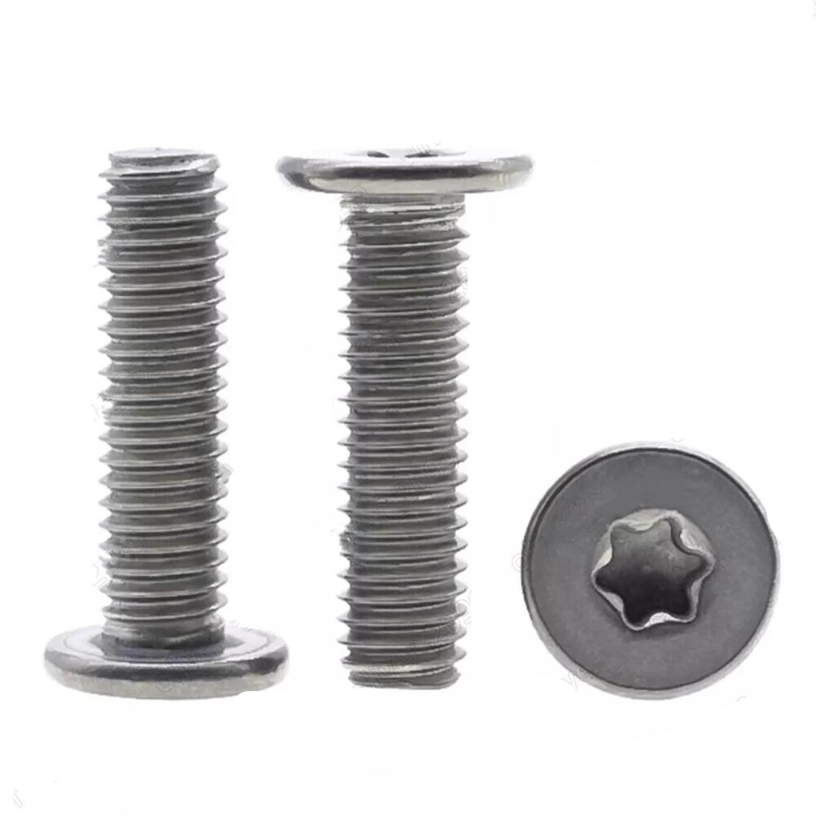 Titanium GR2 Torx Socket Utrathin Flat Head Screws M2 M4 M5 M6