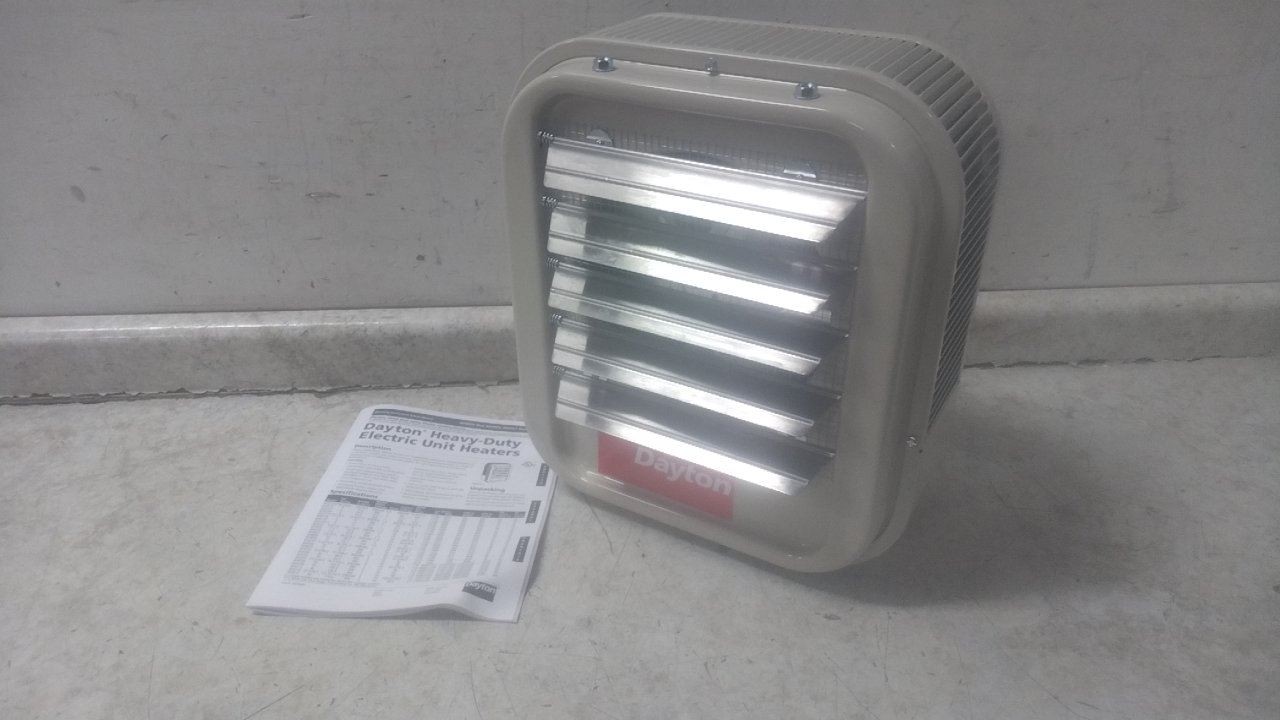 Dayton 804T17 208/240VAC 350 CFM Electric Wall & Ceiling Unit Heater