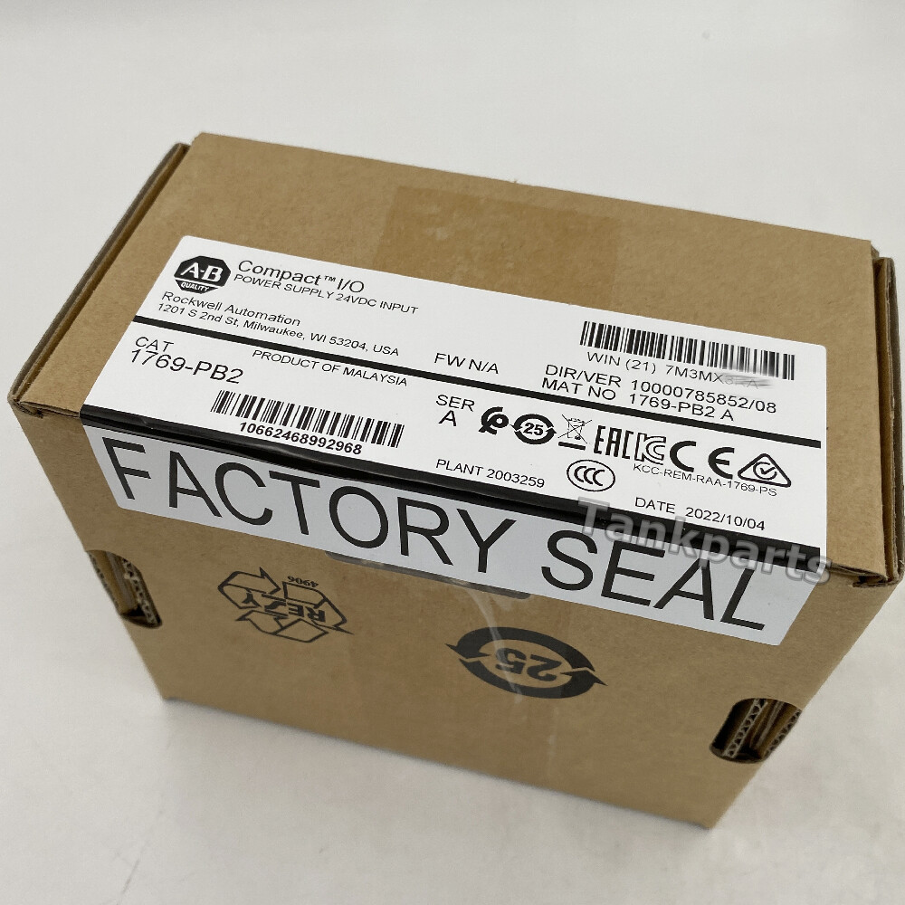 1769-PB2 Allen-Bradley CompactLogix DC 2A/0.8A Power Supply 1769PB2 New Sealed