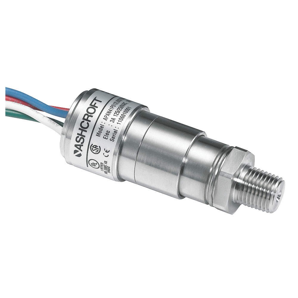 ASHCROFT APAN41H012LB02500#-NSR PressureSwtch,Watertight,SPDT,50to500psi 36K021