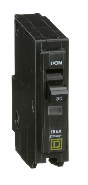 Square D QO130 30 Amp 1 Pole 120/240V Circuit Breaker Type QO Yellow «D»
