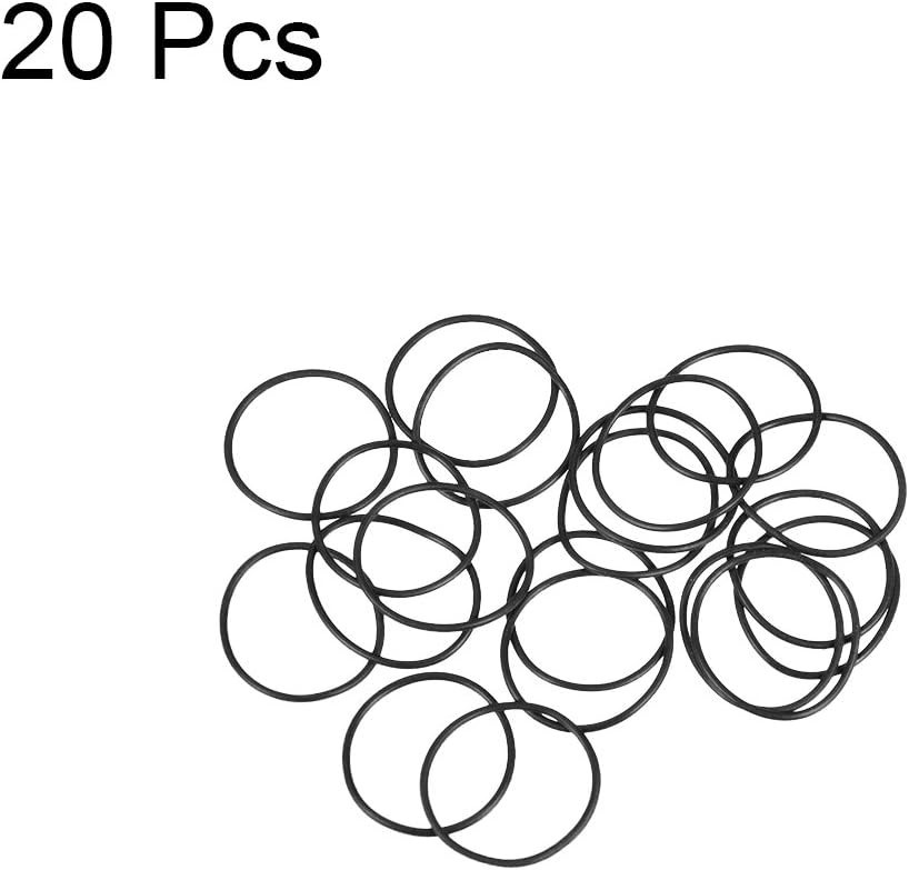 20 Pack Nitrile Rubber O-Rings 25mm 23mm 1mm Sealing Gasket Plumbing Automotive