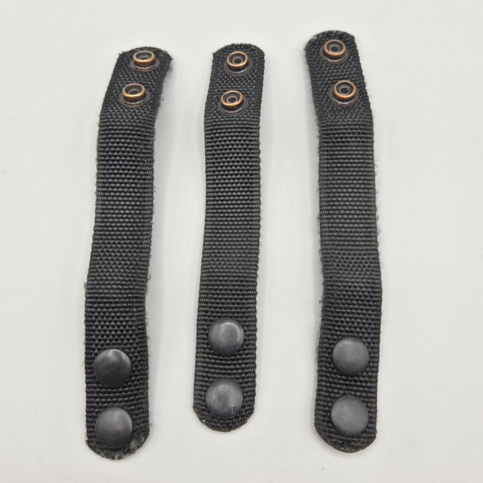 Bianchi AccuMold Belt Keepers Tactical Heavy Duty Black Woven Nylon Web Set of 3