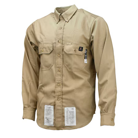 NEESE VU7SHKH-L Workwear 7 oz Ultra-Soft FR Shirt-KH-L