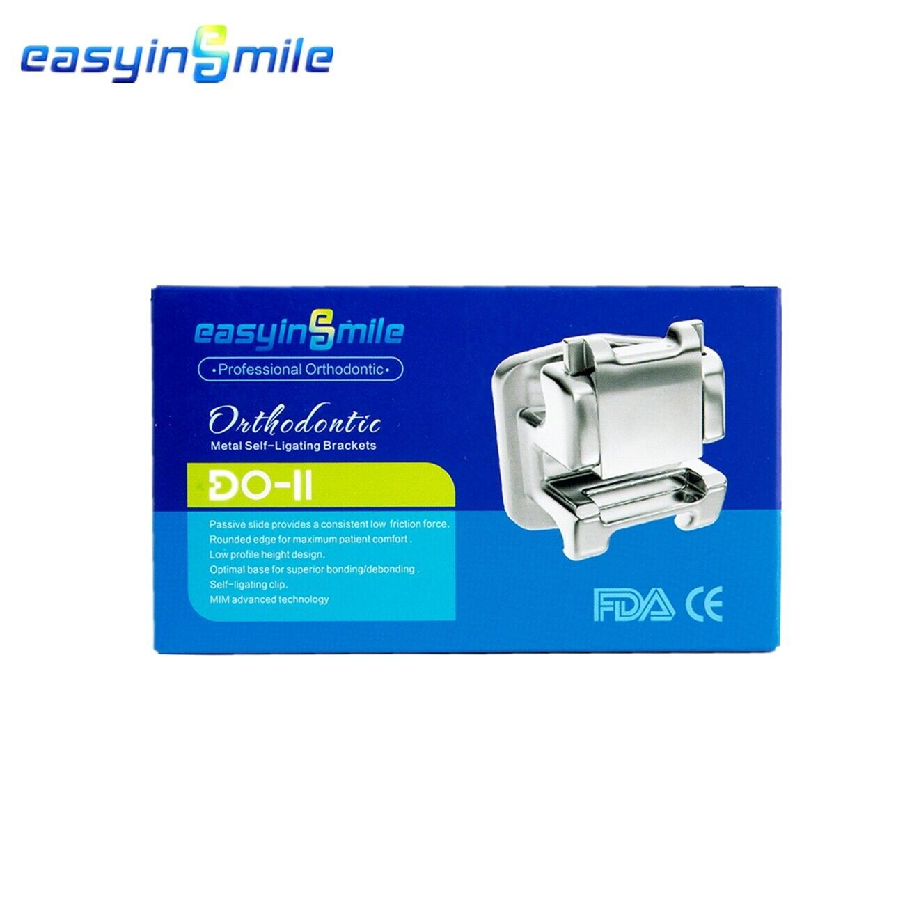 EASYINSMILE Dental self-ligating brackets Orthodontic metal brace ROTH/MBT &Hook