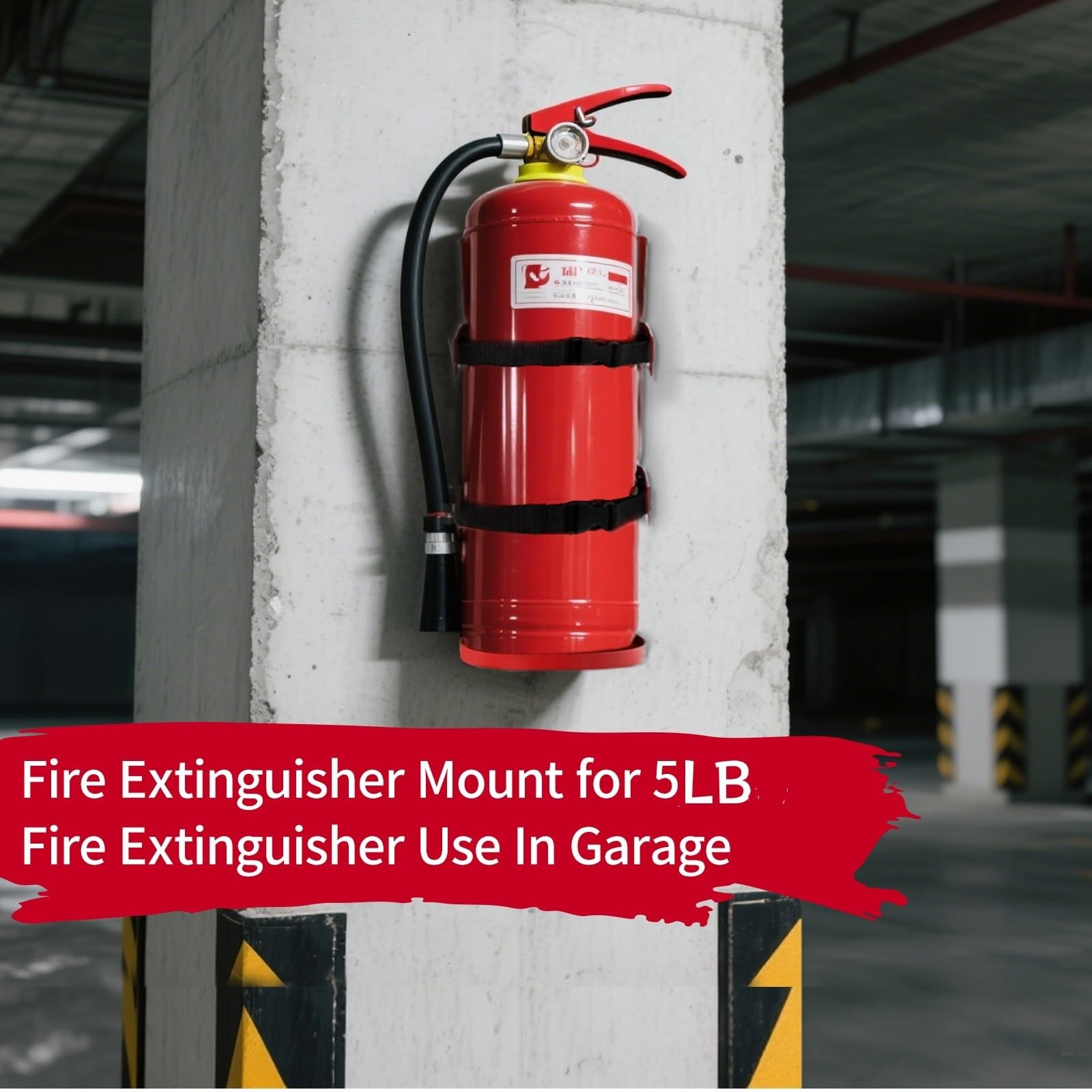 5 LBS Wall Mounted Fire Extinguisher Bracket Mount for Home Car RV Truck