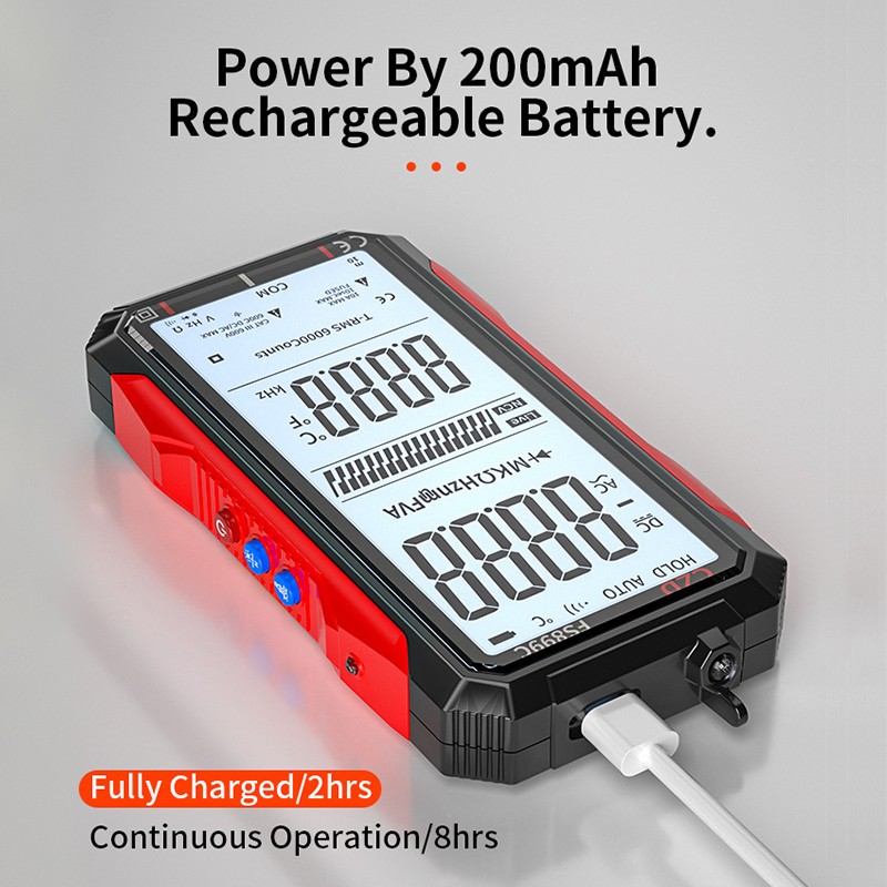 Rechargeable Digital Multimeter FS899C – Electrical & NCV Testing