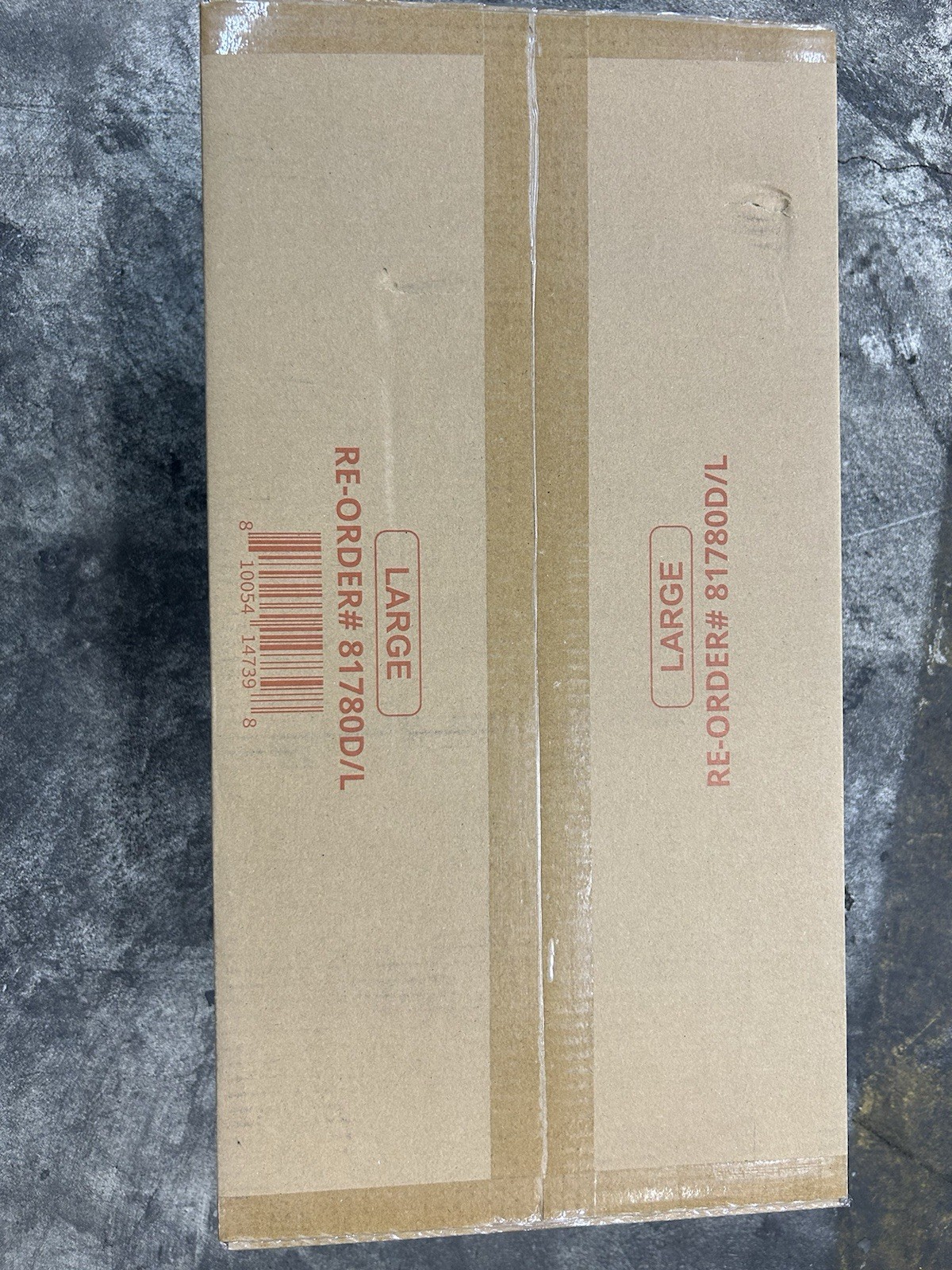 81780D/L 8 MIL Orange Nitrile Diamond Embossed Disposable Gloves 1000/Case