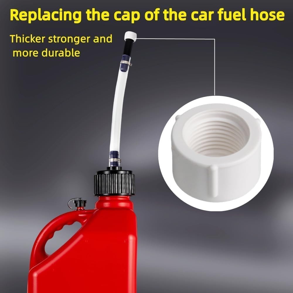6 PCS Racing fuel jug hose Cap – Fo Color: white 6pcs racing fuel jug hose Cap