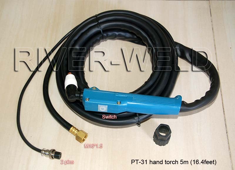 PT-31 LG-40 Air Plasma Cutter Cutting Torch Gun Completed 16.4 Feet (5 Meter)
