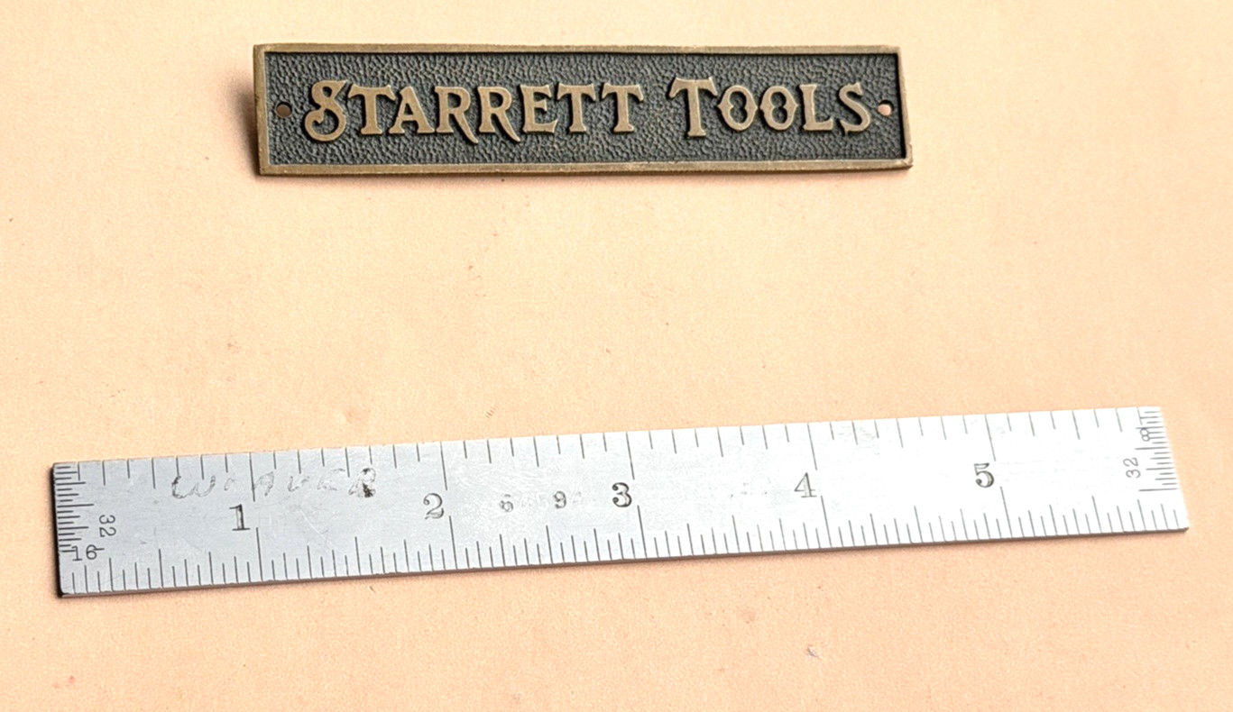STARRETT No.C604RE-6 6” Long Spring-Tempered Steel Rule W/Inch Grad. USA Made