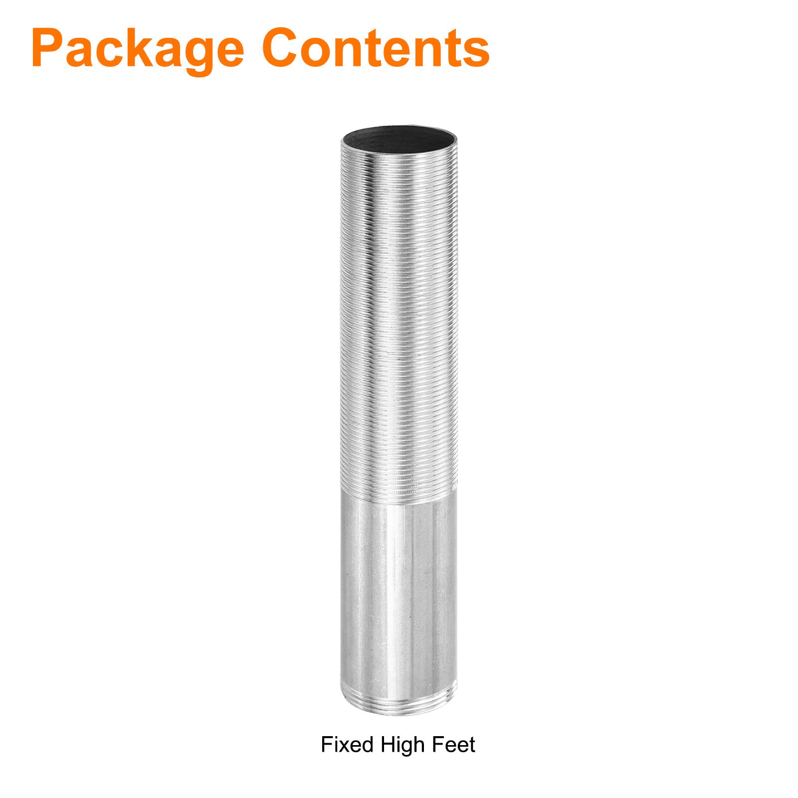 6.69 Inch x 1.22 Inch Faucet Mount Extension Shank Silver]