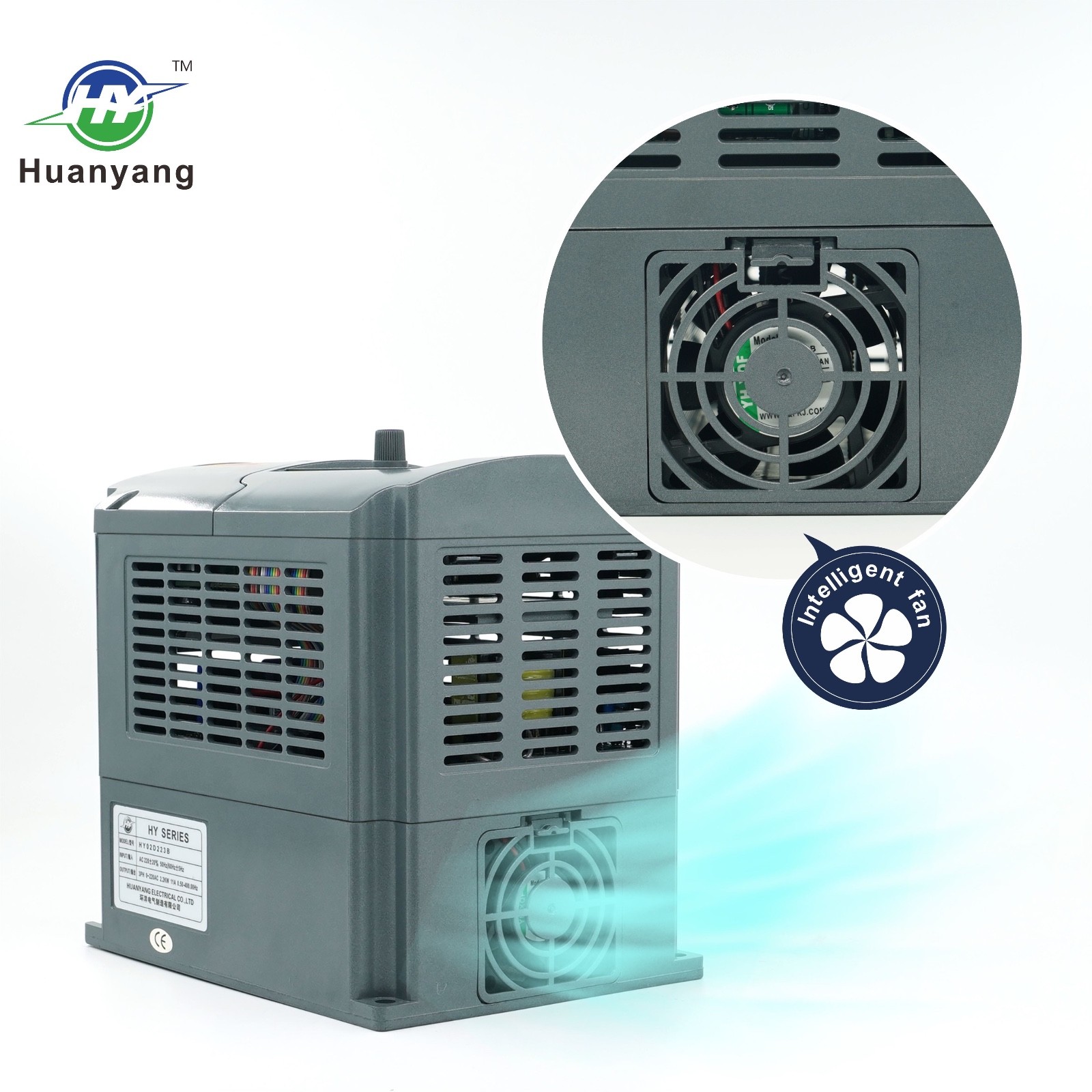 Huanyang VFD 220V 4.0kw 5HP Variable Frequency Drive Inverter Convert for Motor