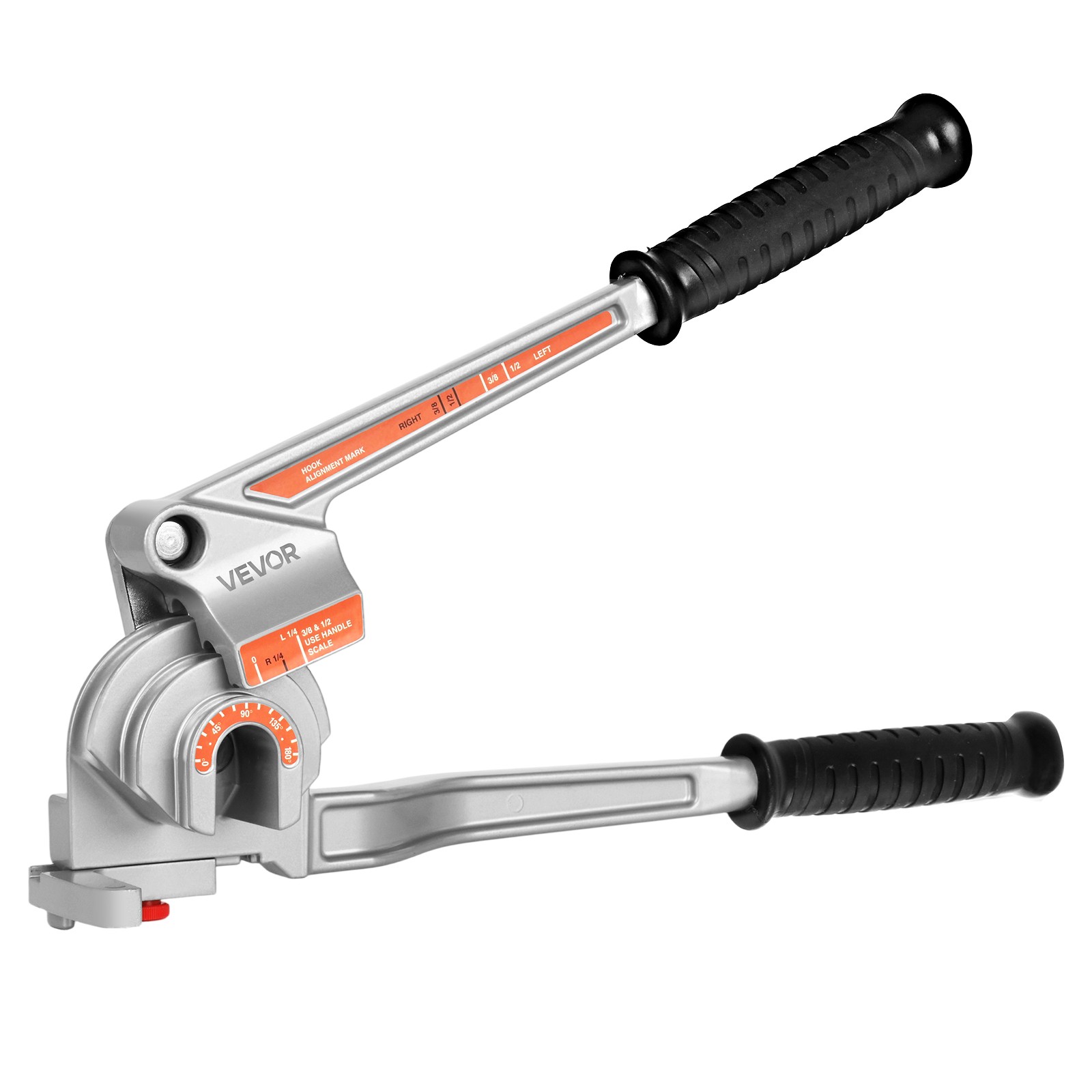 VEVOR 3 in 1 Pipe Tube Bender for 1/4″, 3/8″, 1/2″ (12.7mm) O.D. 0-180° Bending
