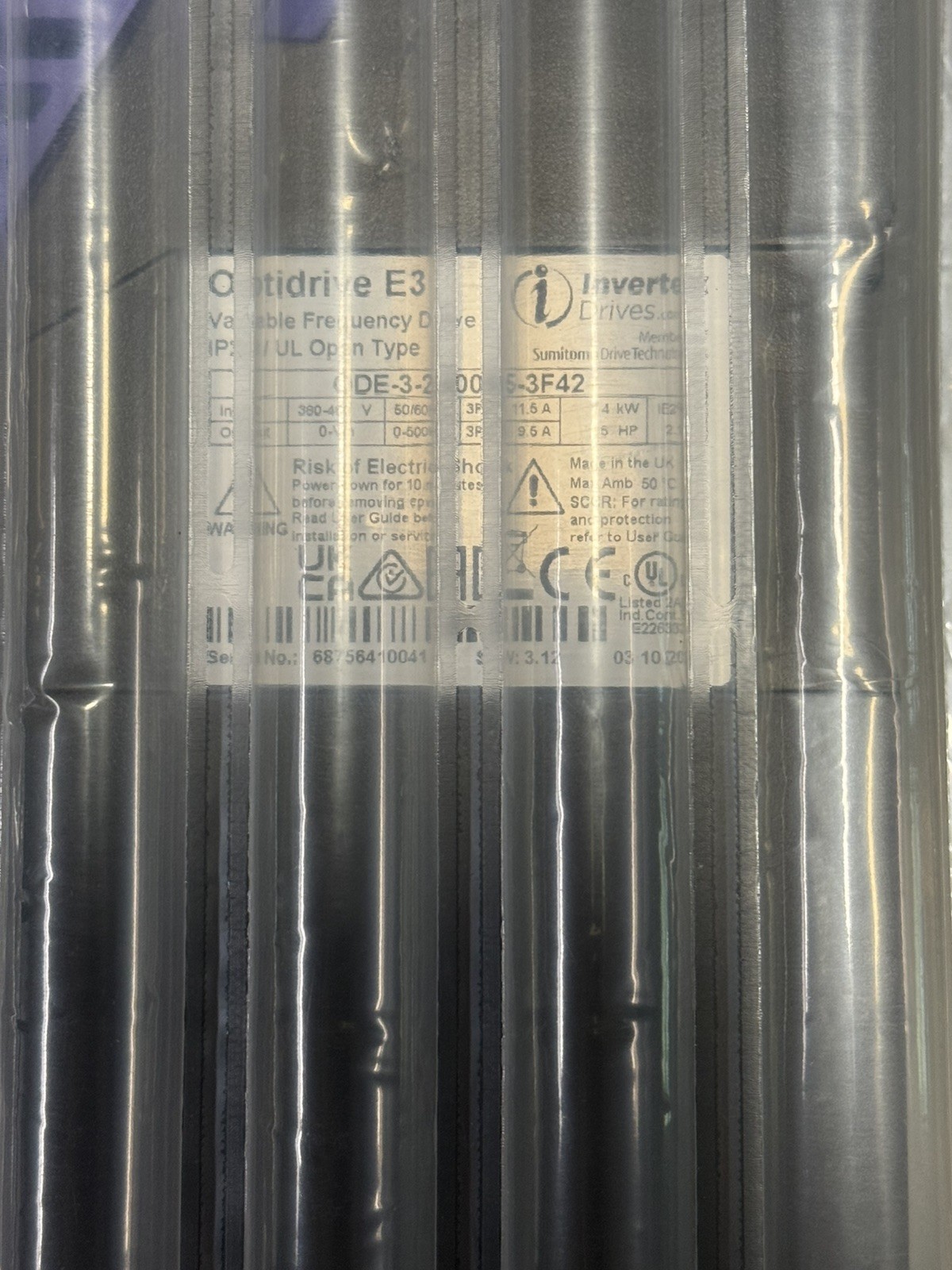ODE-3-240095-3F42 – Invertek OptiDrive E3 – 5.0 HP VFD