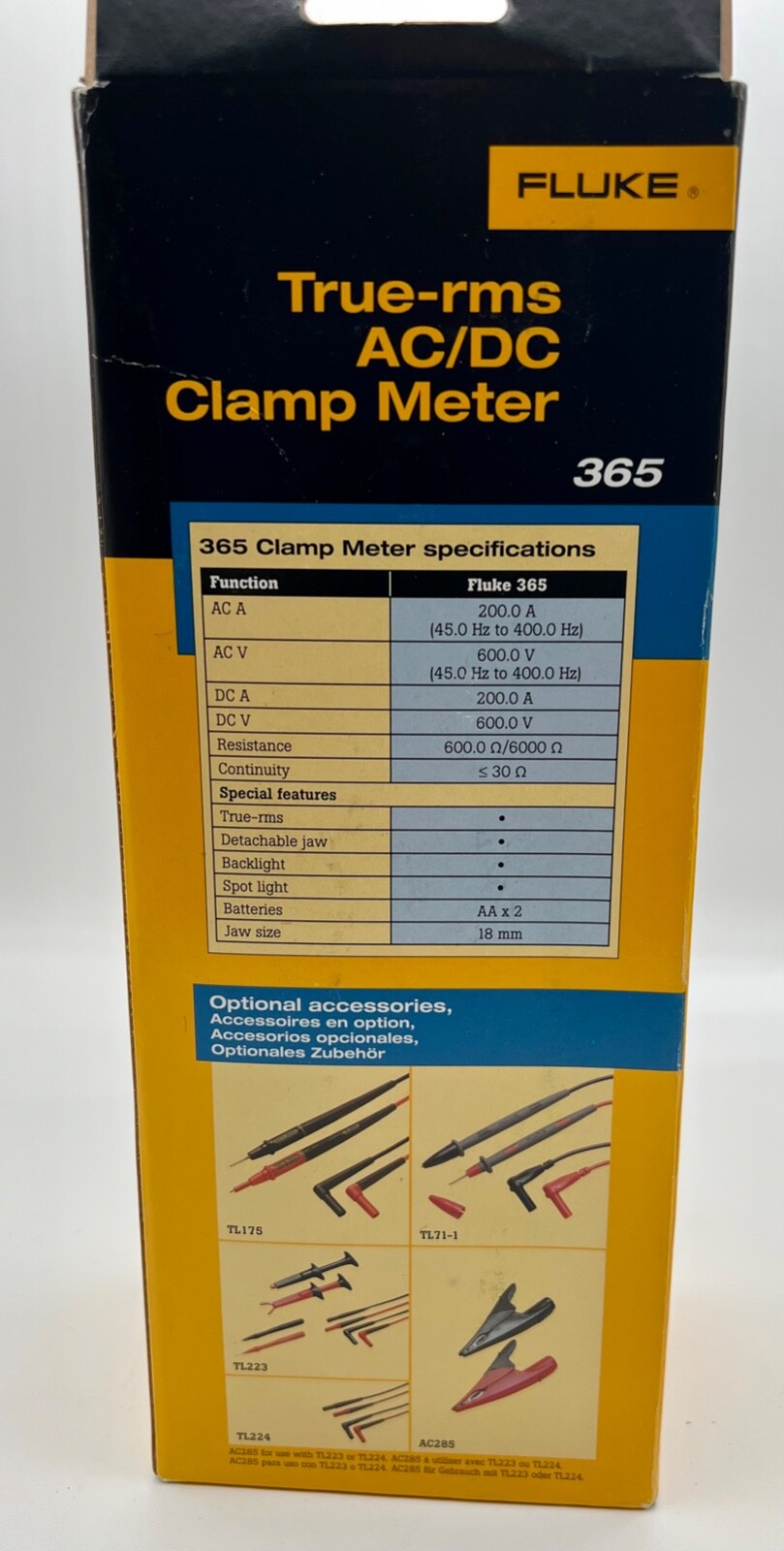 Fluke 365 Detachable Jaw True RMS AC/DC Clamp Meter make accessing wires easier