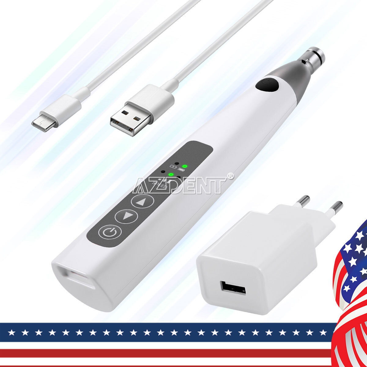 Dental Cordless Hygiene Prophy Handpiece/Lab Polishing HP Kit/Straight Handpiece