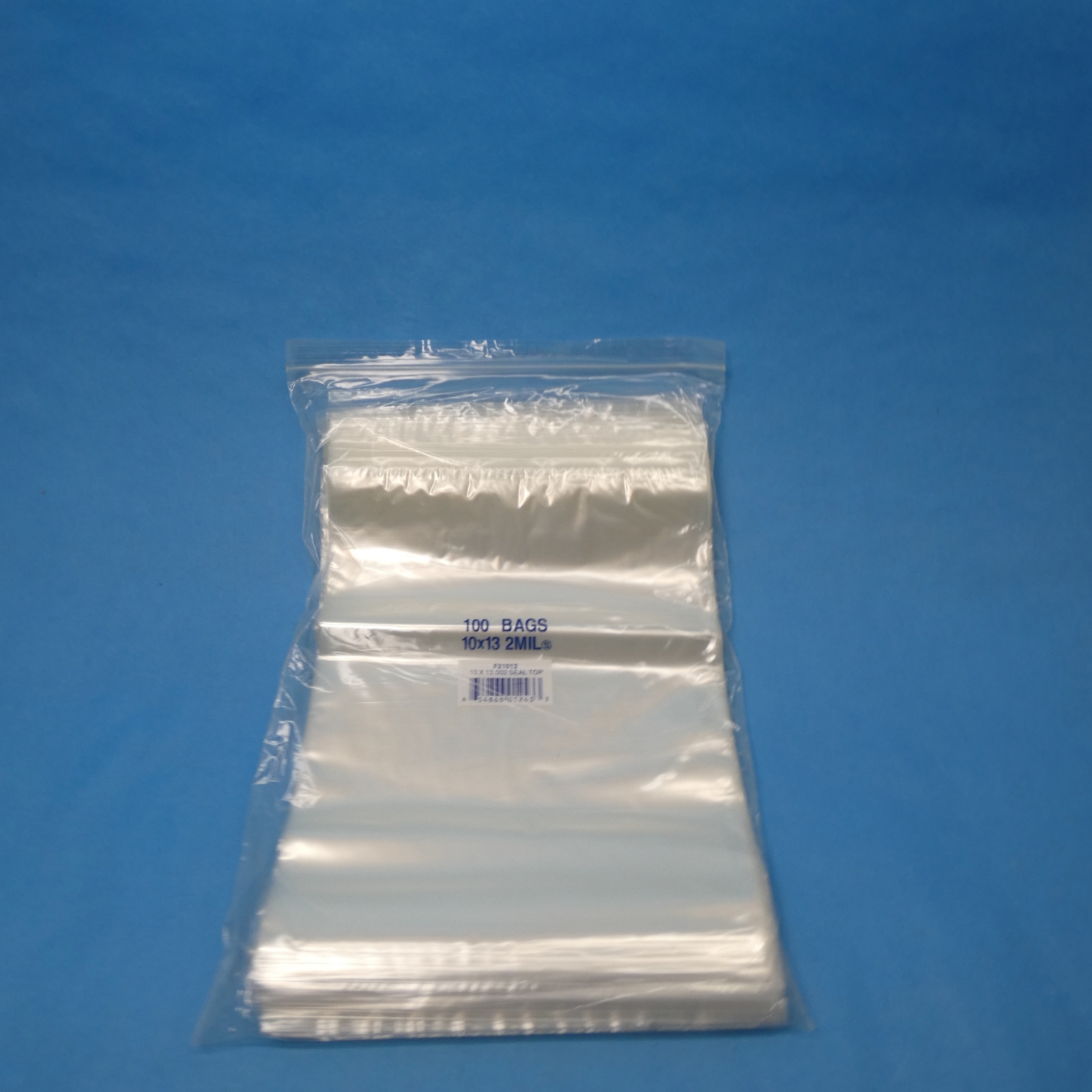 Elkay Plastics F21013 Clear Top Zip Seal Bag 10 x 13 IN 2 Mil Qty 100