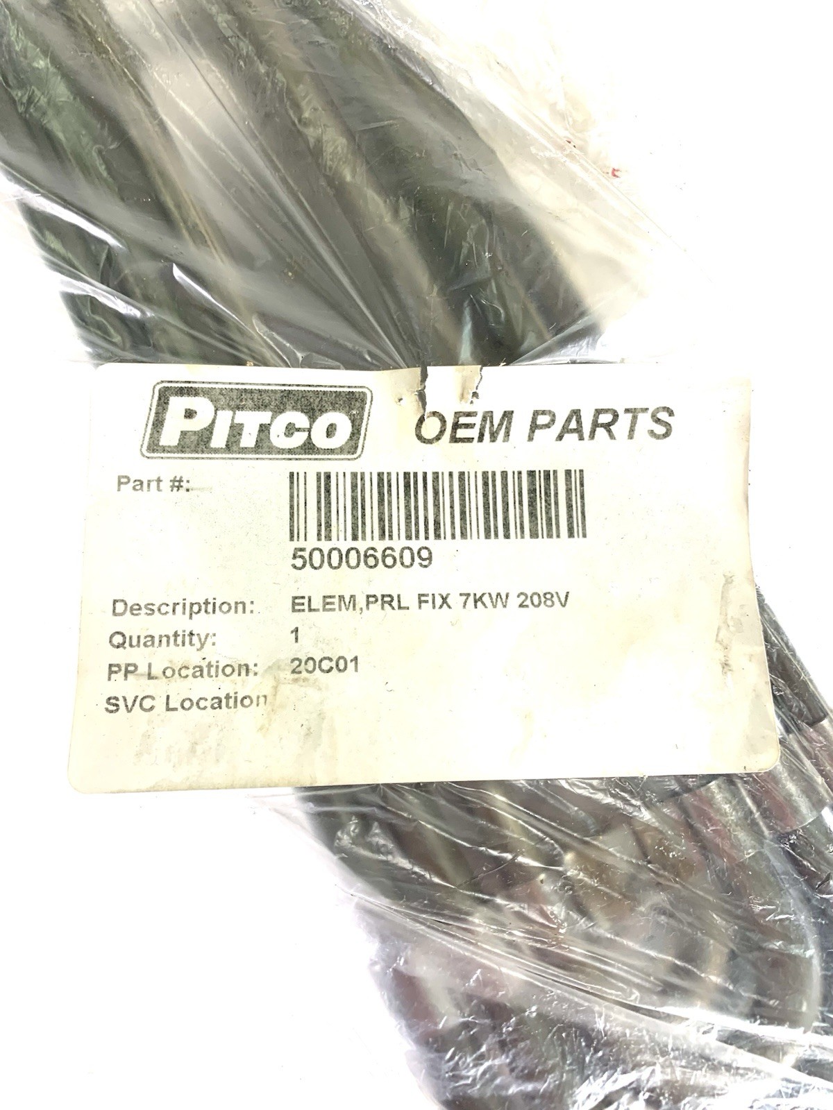 50006609 Pitco Element,Prl Fix 7Kw 208V Genuine OEM PT50006609 New