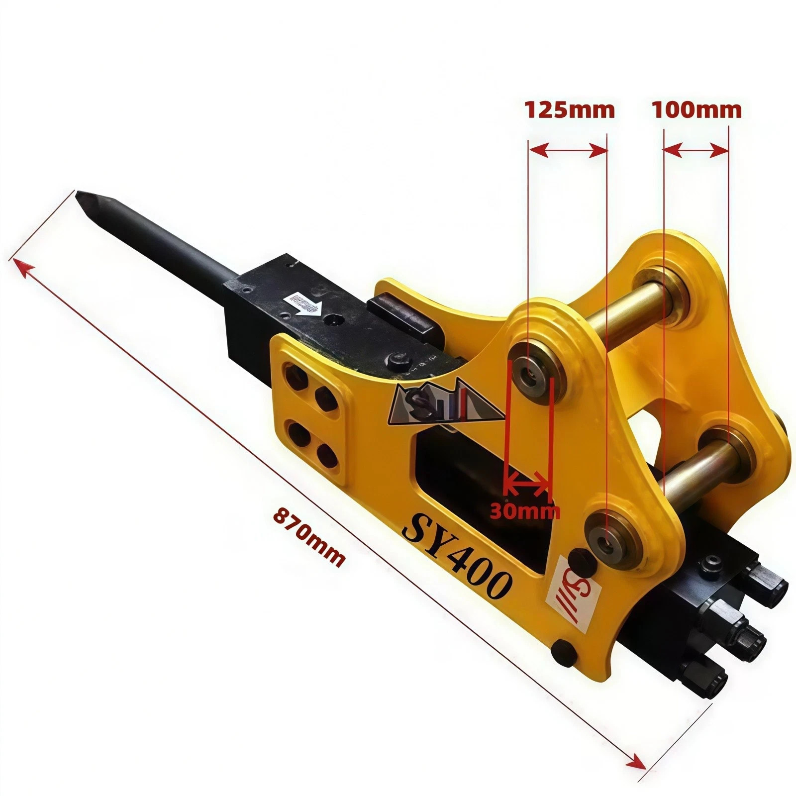 Hydraulic Breaker Hammer For 0.8-2.0Ton Mini Excavator Attachment Free Shipping
