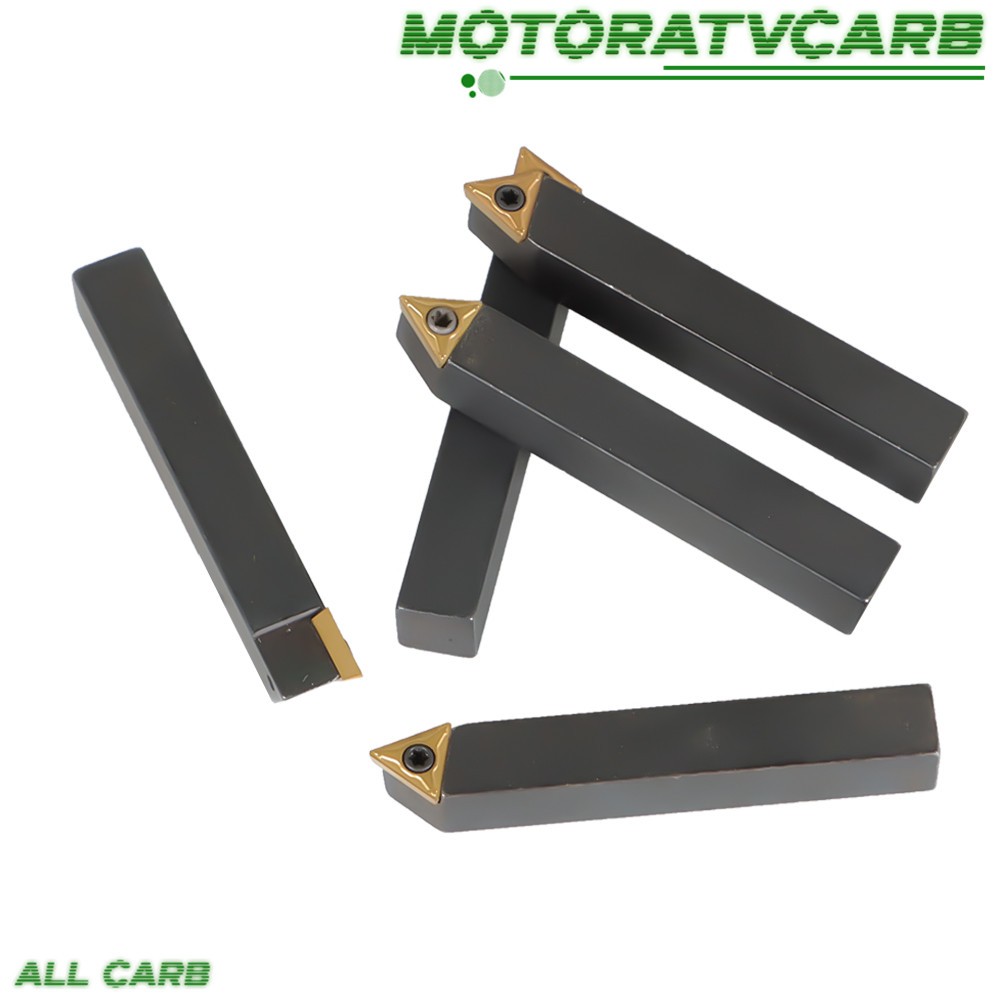 ALL-CARB 5 Pack 3/8″ Carbide Indexable Turning Tool Bit With Carbide Inserts