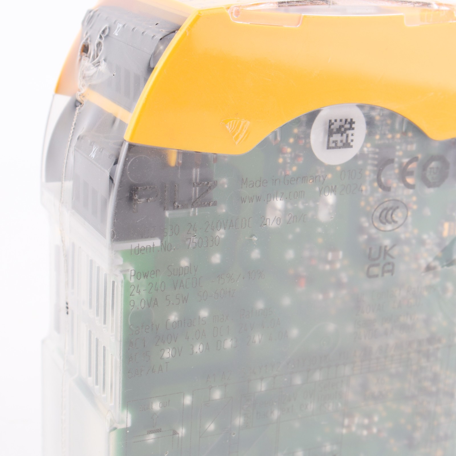 Pilz 750330 Pnoz s30 24-240VAC/DC 2n/o 2n/c Safety Relay