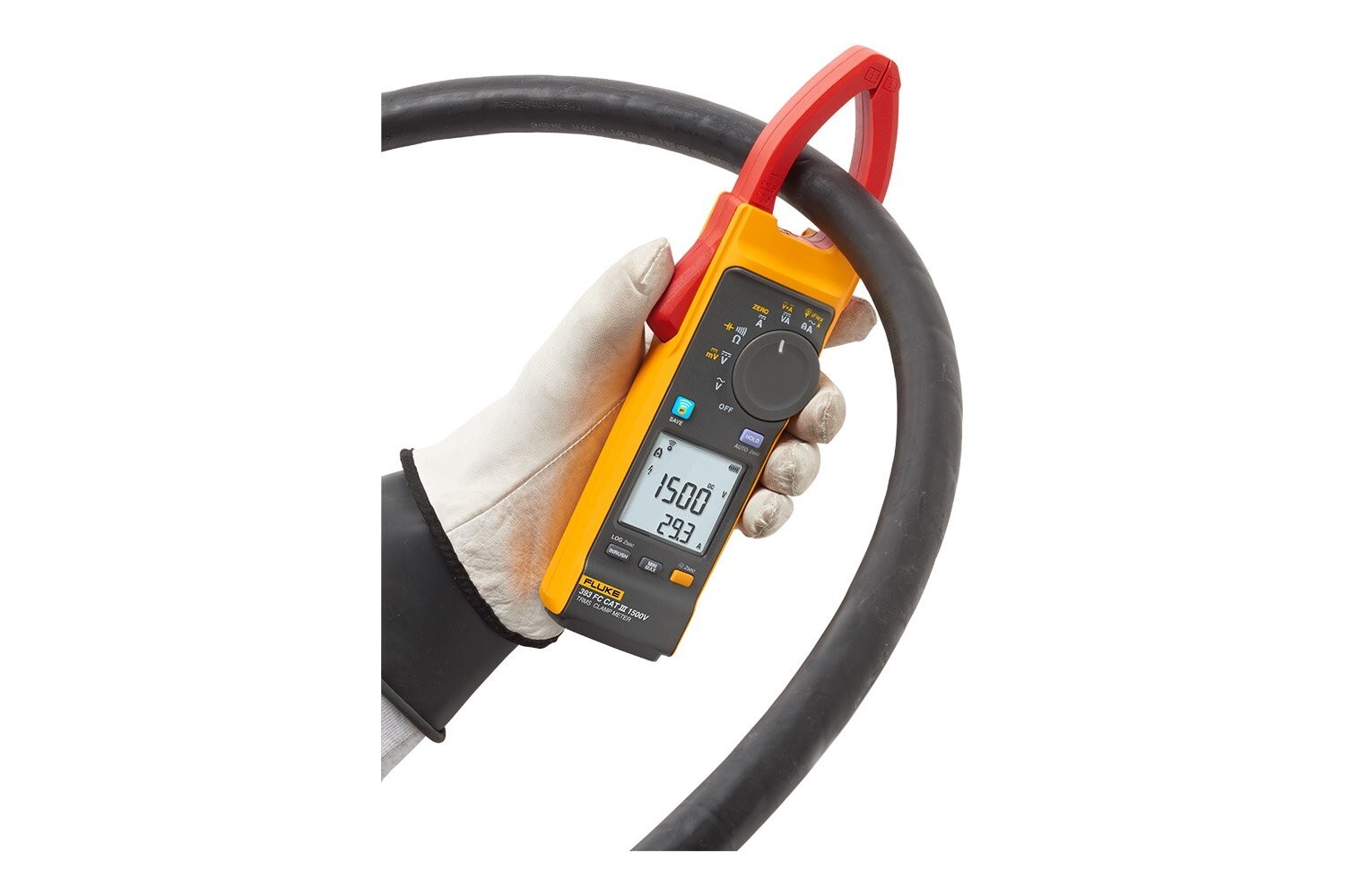 FLUKE CLAPM METER TYPE 393 FC For CAT III 1500V True-RMS NEW From JAPAN