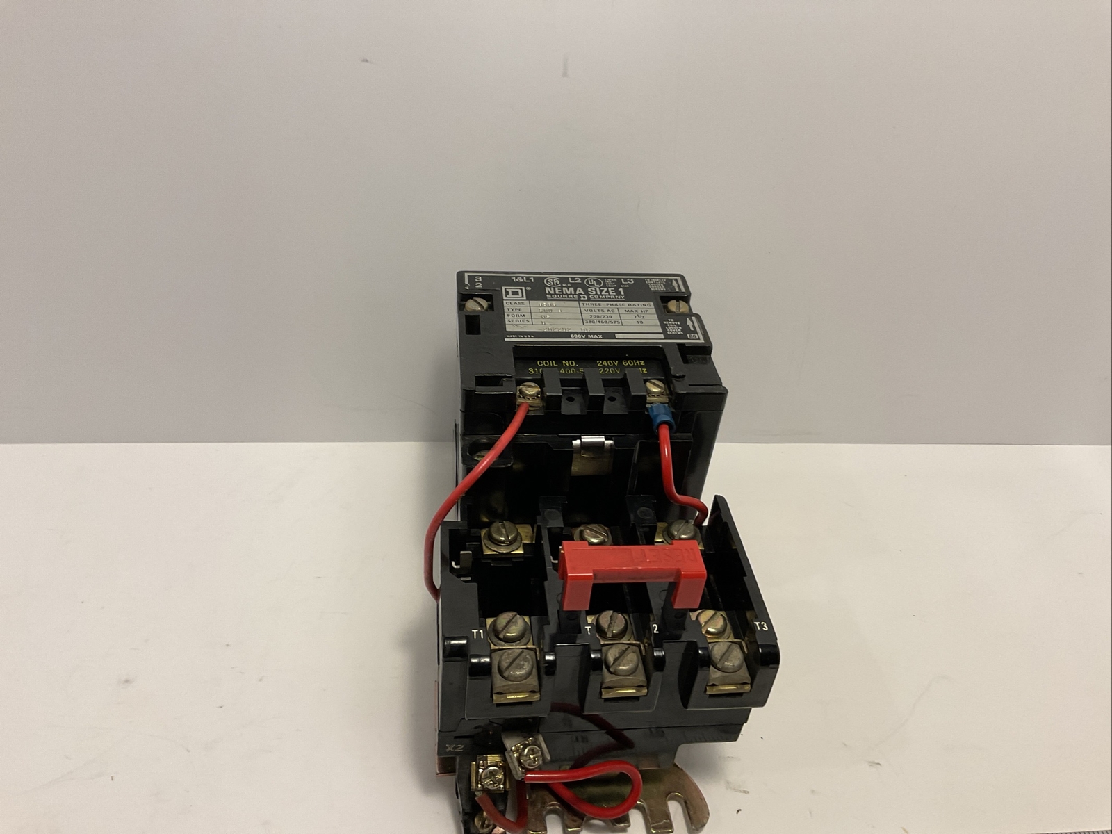 Square D Open Starter Nema Size 1 CLASS 8536 ,SCO3,SERIES B, 31041-400-51