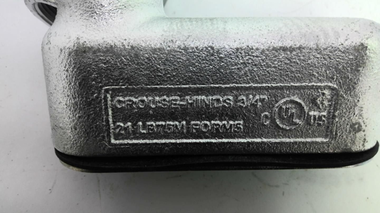 Crouse Hinds 3/4″ 21 LB75M Electrical Cover Lot of 2