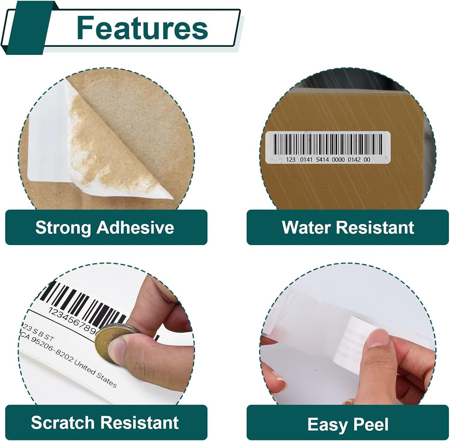 1″ x 2-1/8″ Multi-Purpose Labels 30336 for DYMO LabelWriter 450 Duo 25mm x 54mm