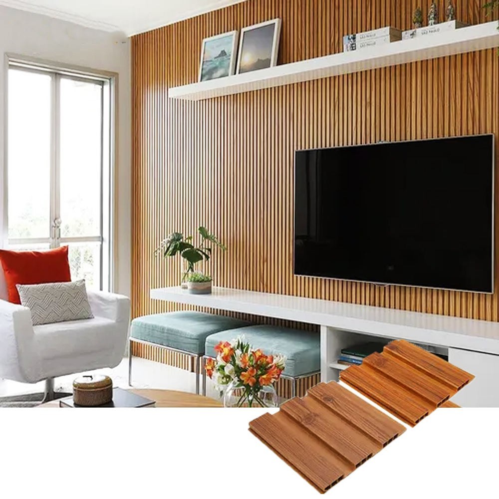 Multiple Style Paneles De Pared Indoor PVC Great Wall Panel Board Interior Wood