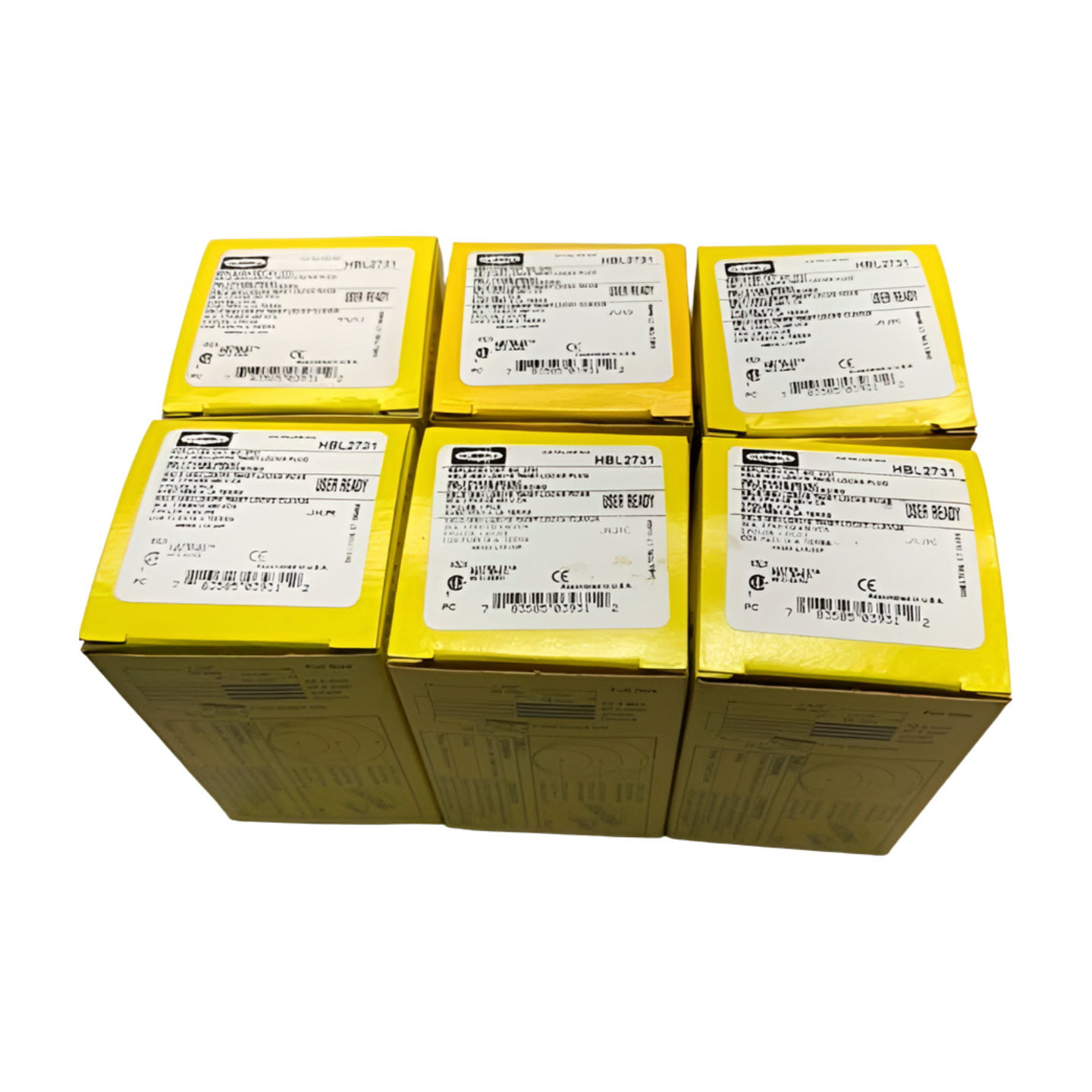 Hubbell HBL2731 Insulgrip Twist-Lock Male Plug, 3-P, 30A, 480VAC, NEMA L15-30P