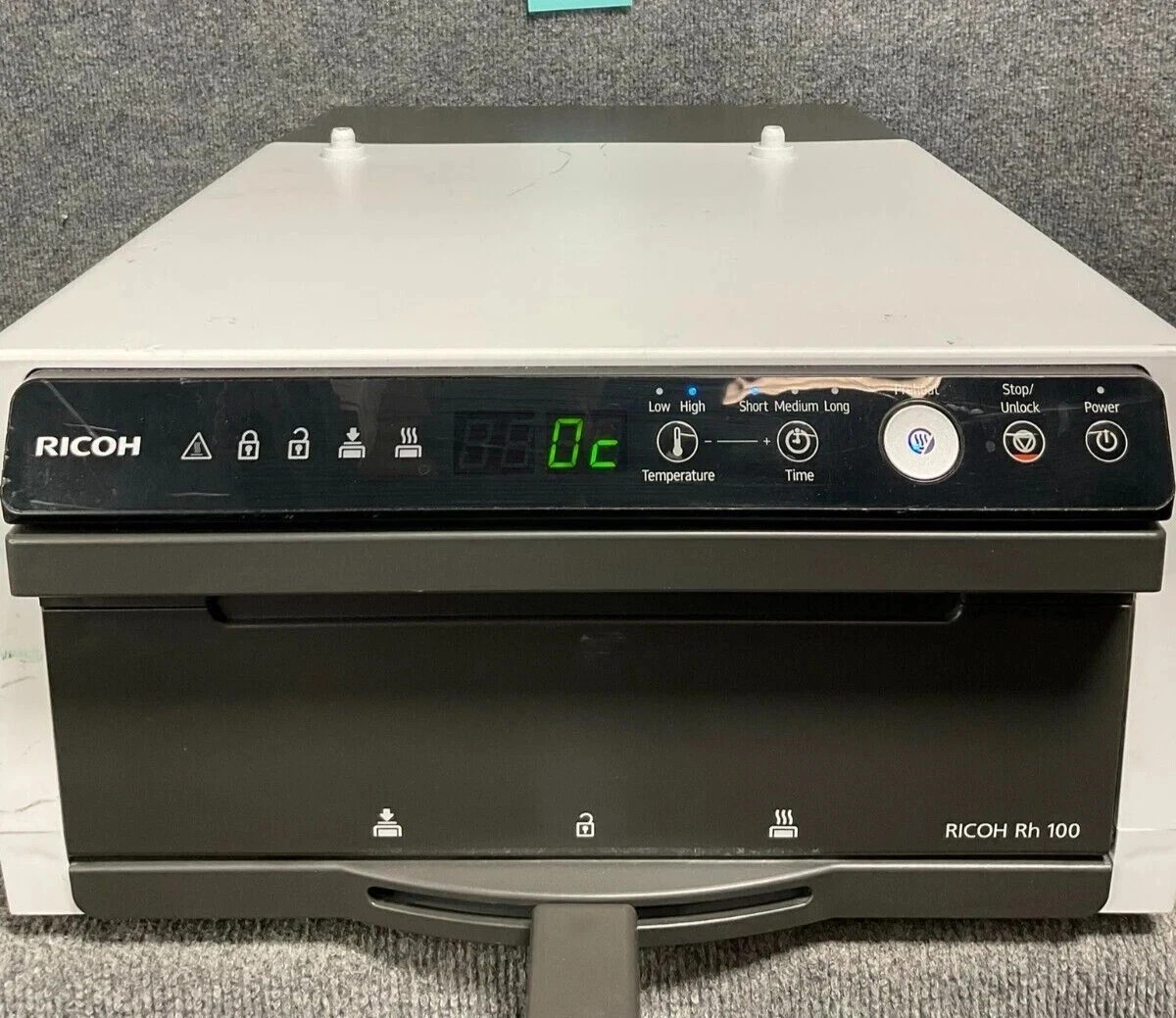 Ricoh RH100 DTG Heat Press Direct-to-Garment Finisher Used