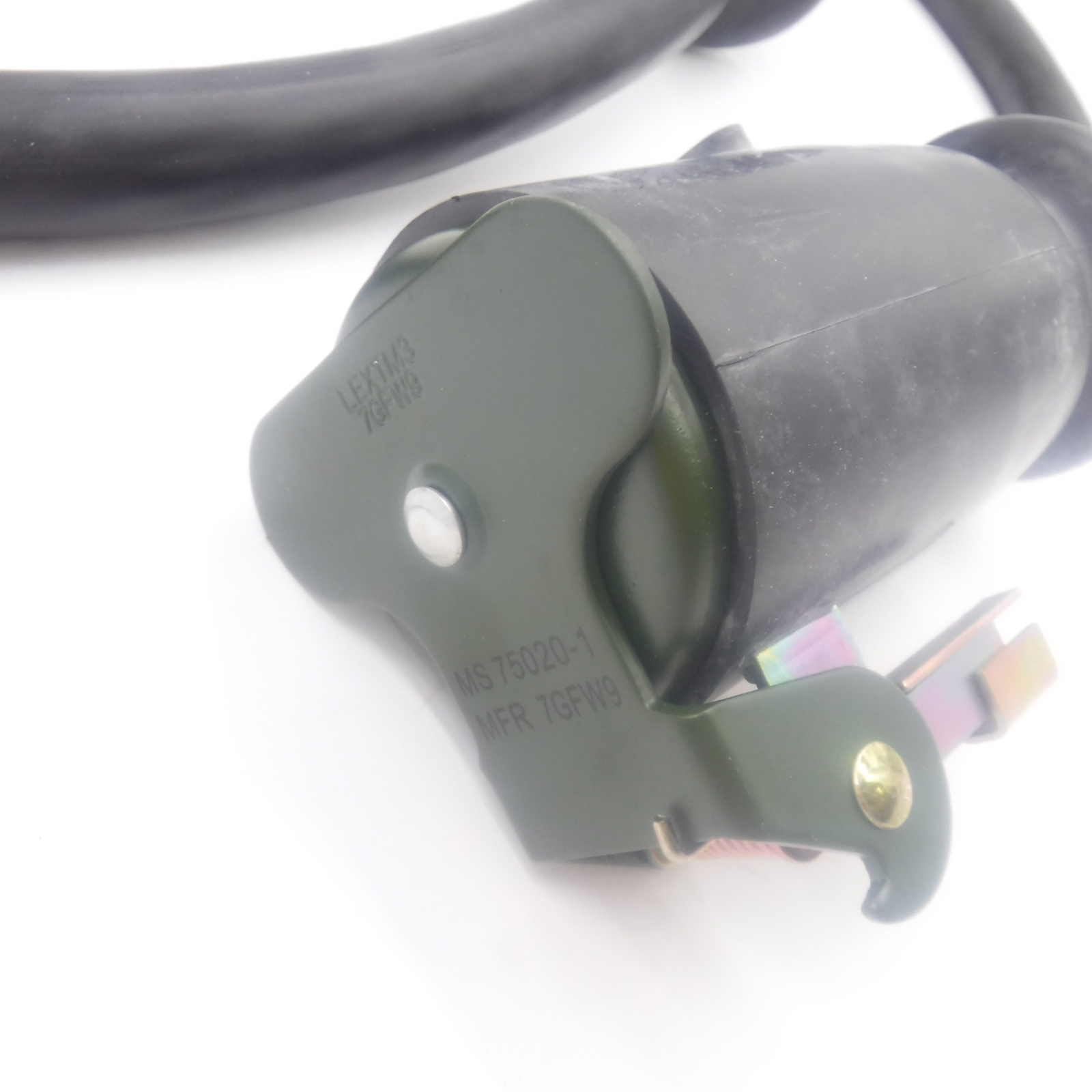 6′ Cable 19207-72 With NATO Trailer Cable Plug 12-Socket MS75020-2 MS75020-1 End