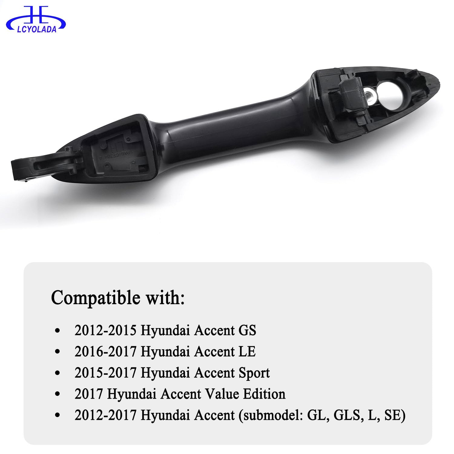 Front Left Driver Side Exterior Door Handle for Hyundai Accent 2012-2017