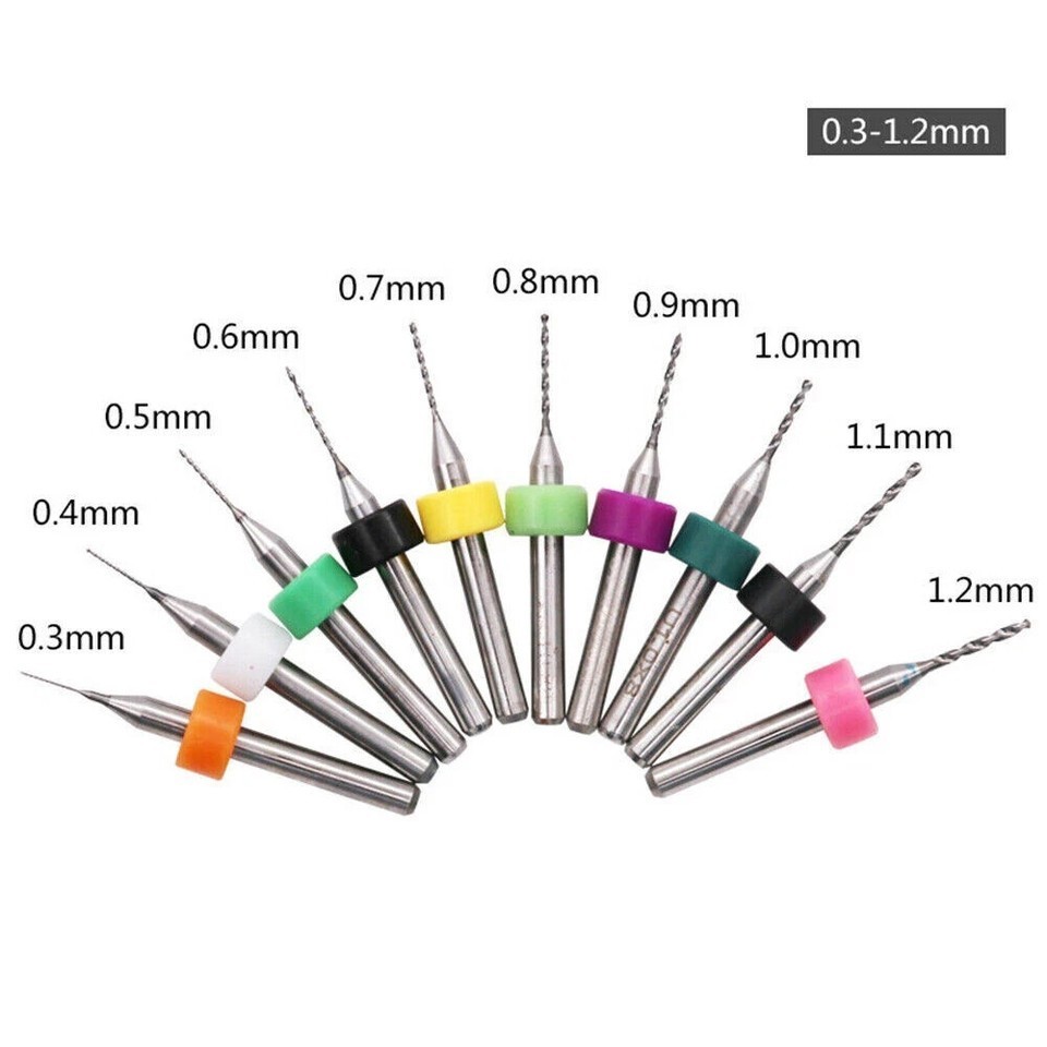 Dental PCB Drill Bit Set Tungsten Carbide Steel Twist Micro CNC Engraving Burs