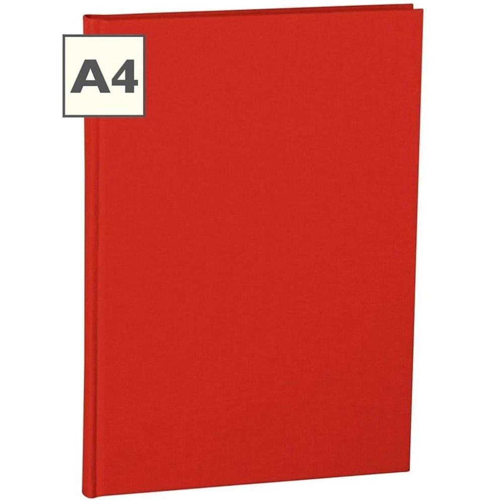 Classic Lined Notebook (Red) – A4