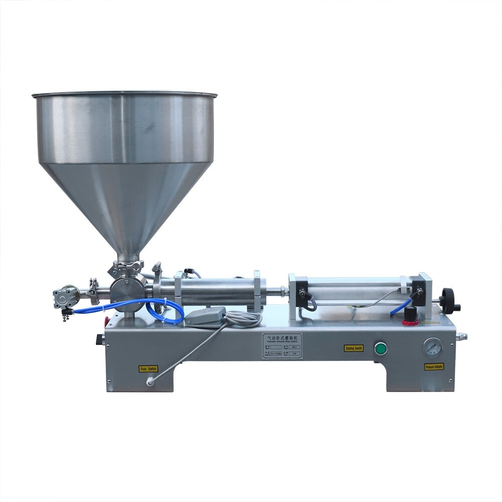 100-1000ml Paste Liquid Piston Filler Heating Filling Machine Single Nozzle