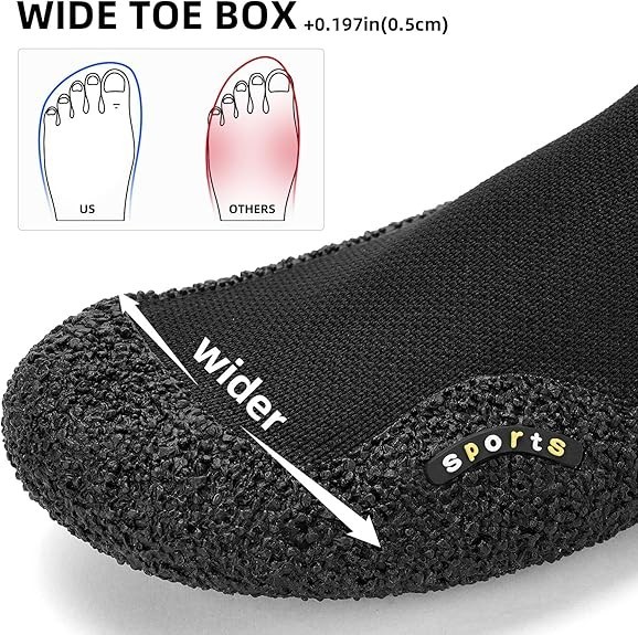 Minimalist Barefoot Sock Shoes for Women and Men Lightweight Zero Drop Water