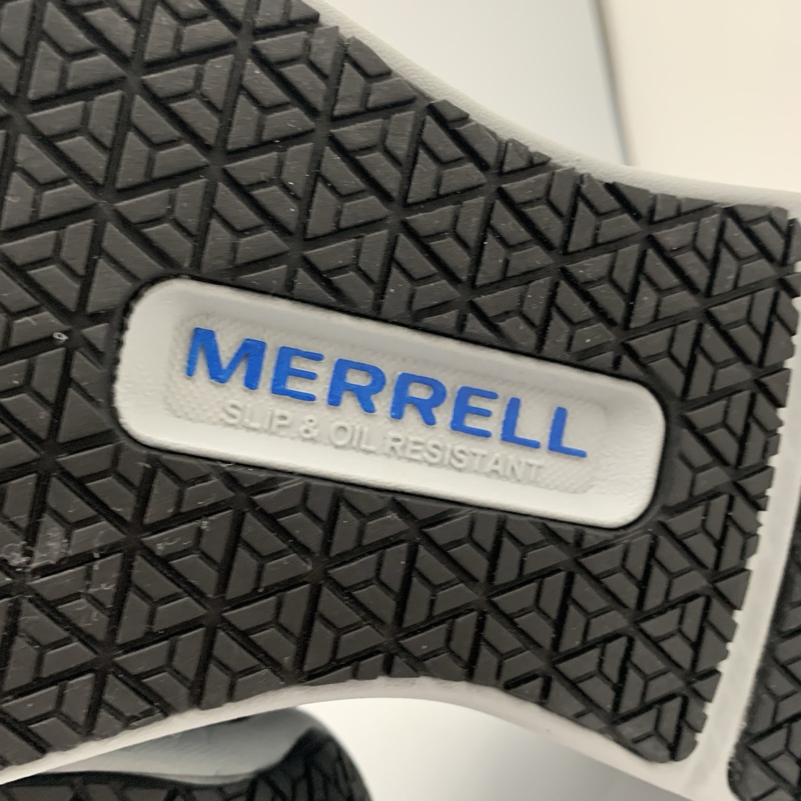 Merrell Mens Work Alpine CF Blue/Gray Shoes Safety Toe Slip Resistant Sz 12M NEW