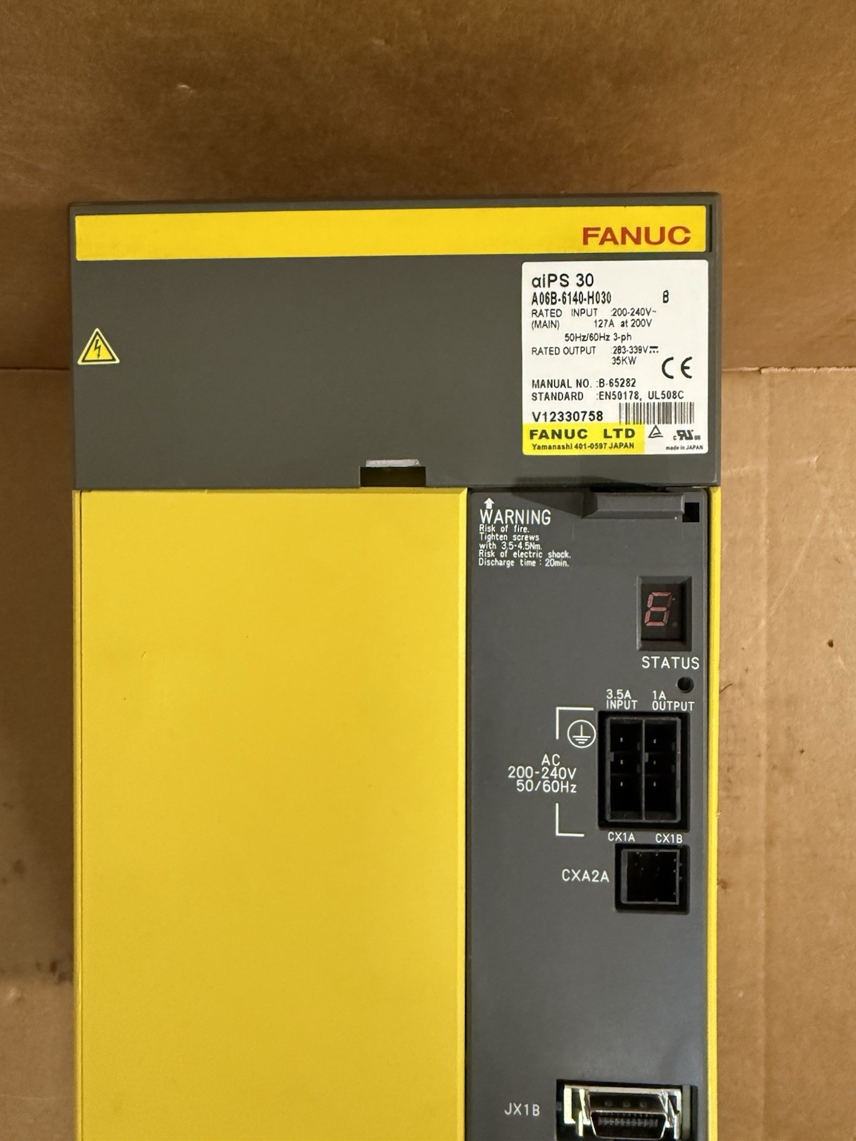 FANUC Power Supply A06B-6140-H030 As Pictured Free 30 Days Return NDA Available