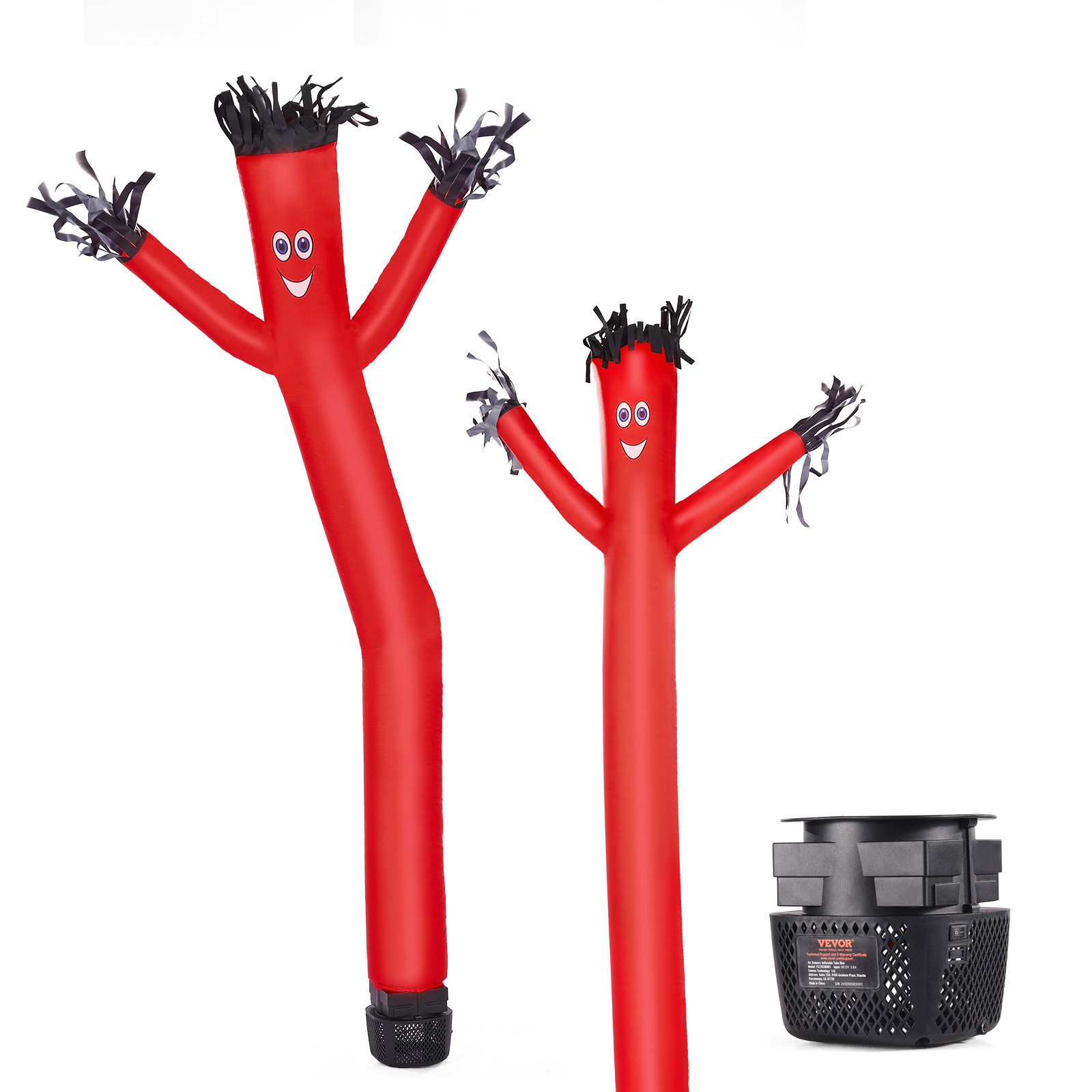 VEVOR 6 ft Wacky Waving Inflatable Tube Man with 1/15 HP Blower Fan