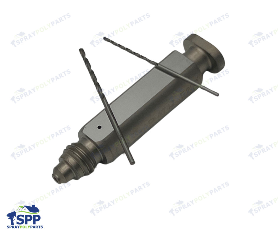 AR4747 Round Mixing Chamber with 2 Drill Bits, Graco Fusion Air Purge AP
