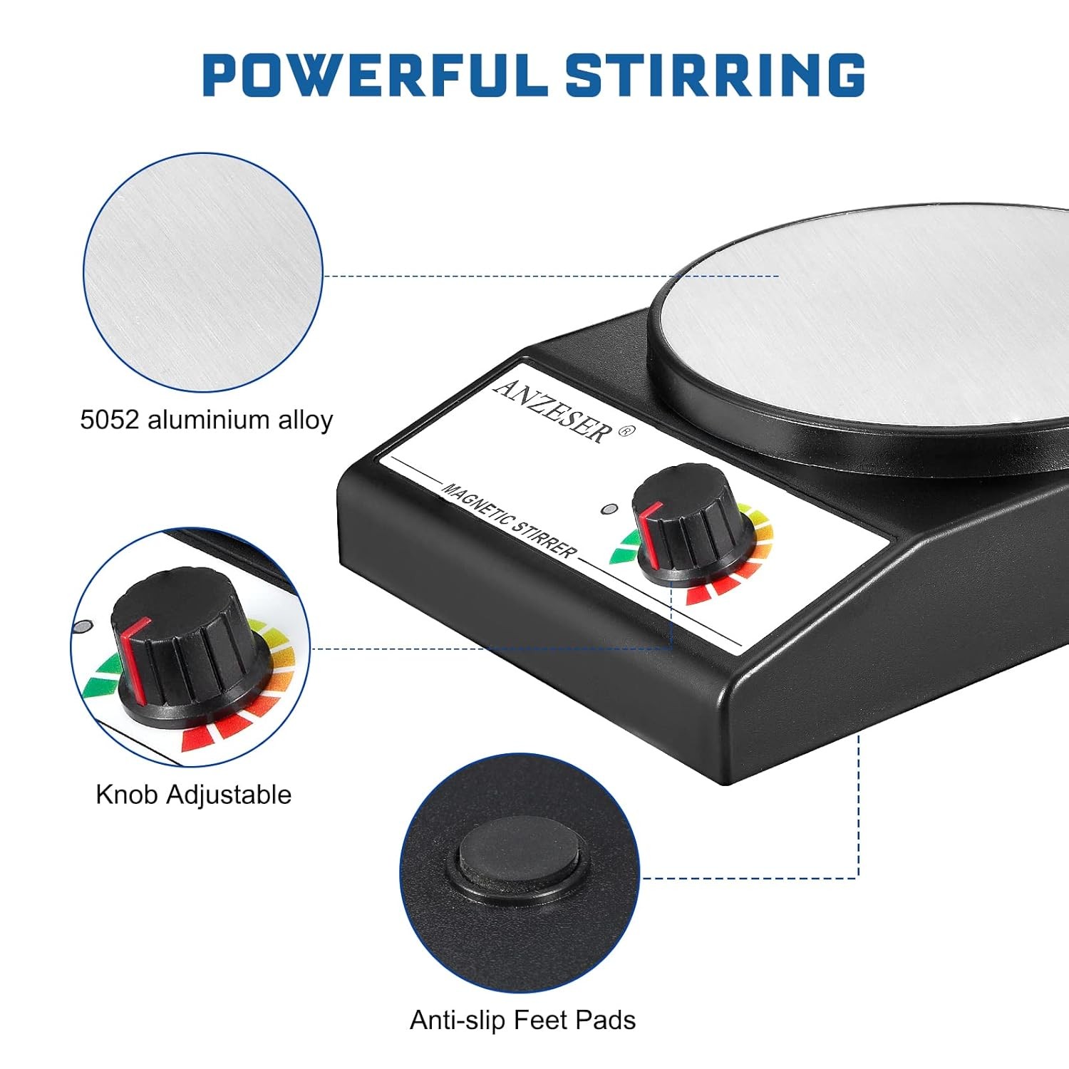 Magnetic Stirrer 3000 RPM Lab Mixer 3000 ml No Heat Stir Plate