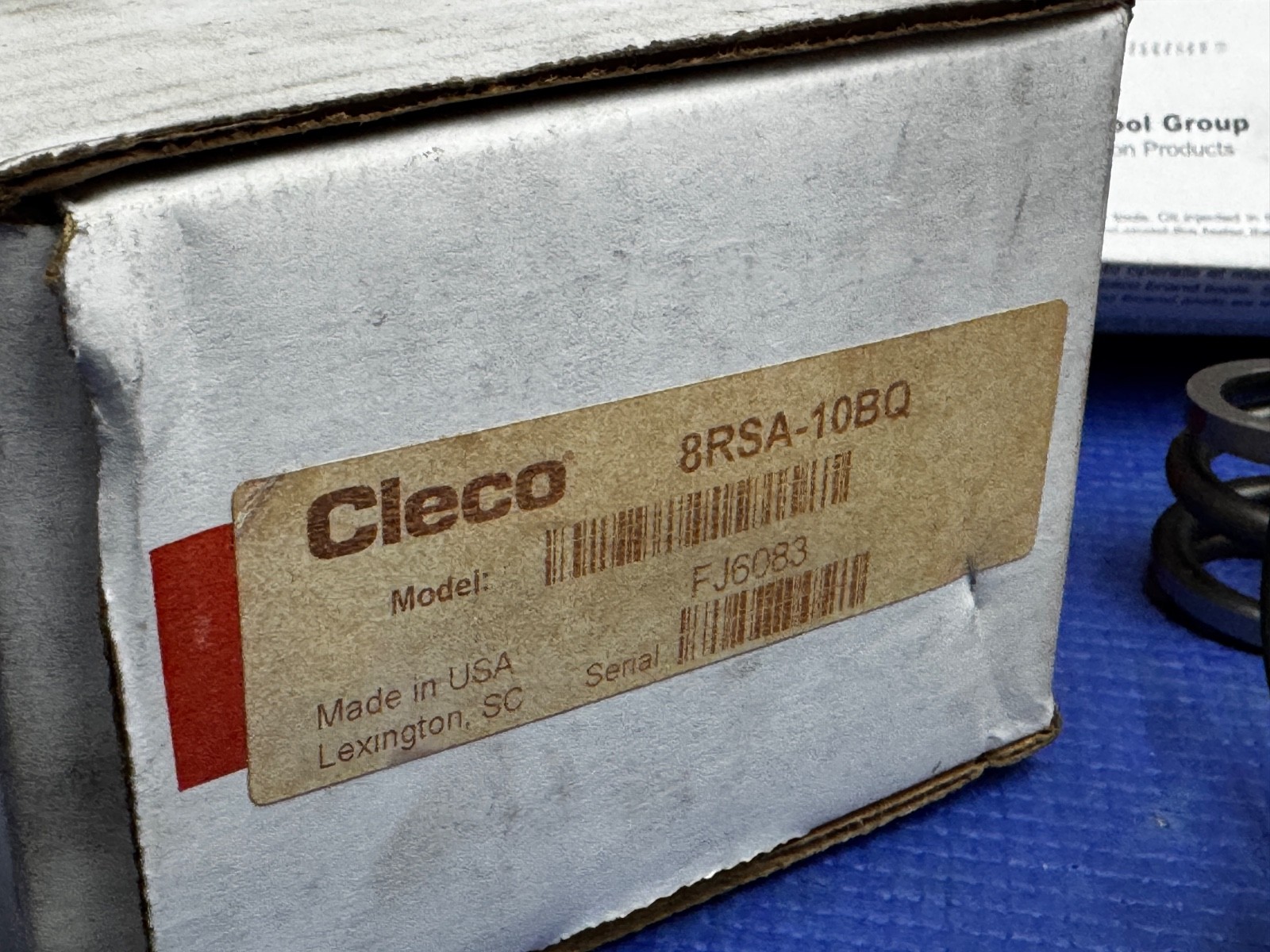 Cleco 8RSA-10BQ 8 Series Inline Screwdriver, Push-to-Start – Push Button Reverse