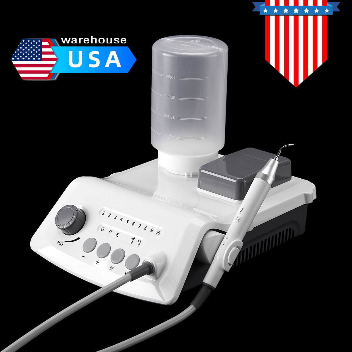 LED Dental Ultrasonic Piezo Scaler Handpiece Bottles Fit EMS Cavitron Woodpecker